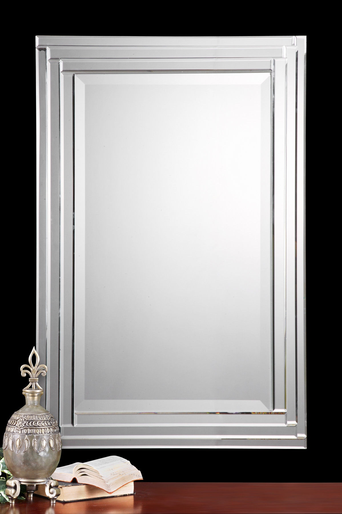 frameless vanity mirror