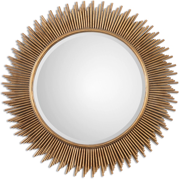 Uttermost Marlo Round Gold Mirror 8137 08137