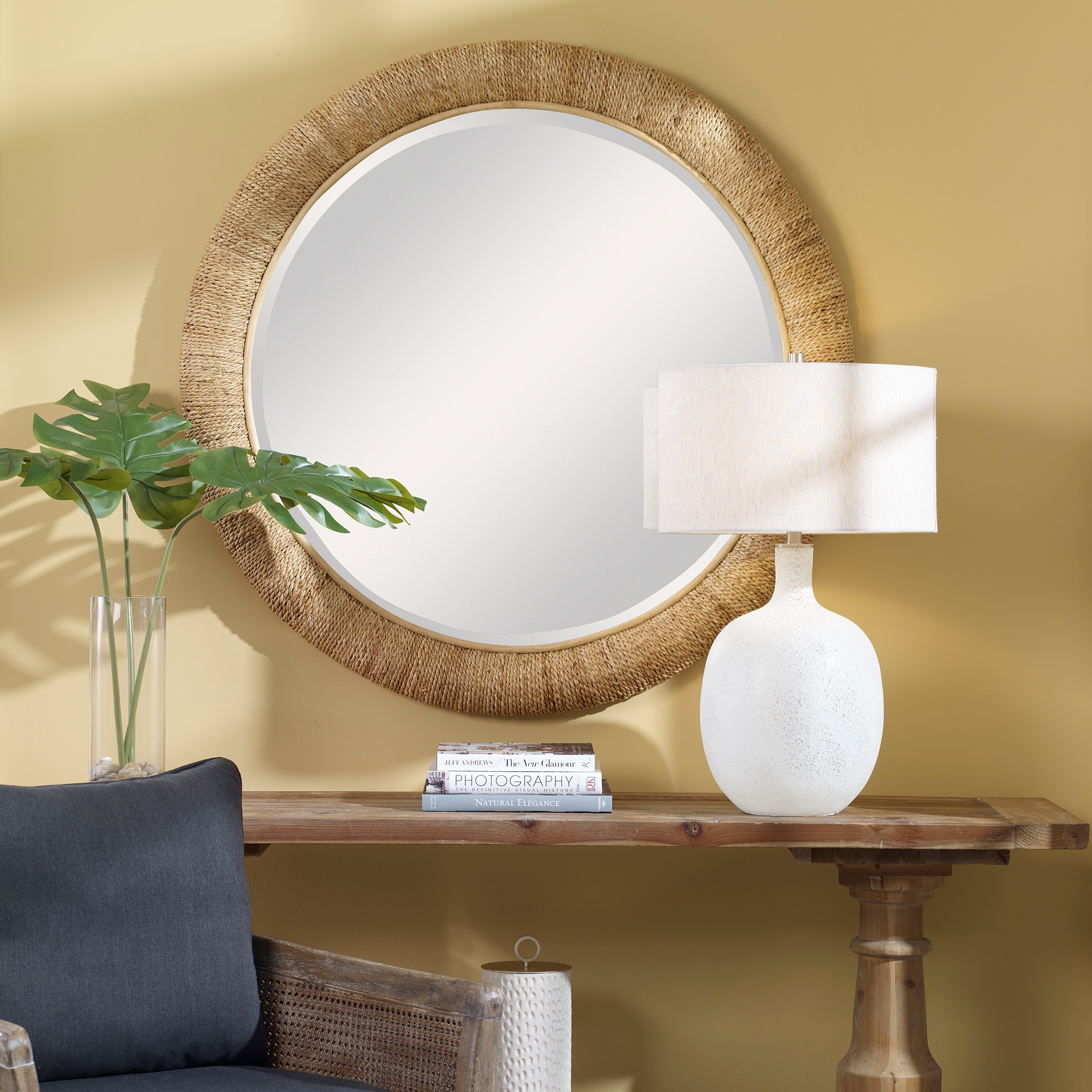 Uttermost Mirrors Mariner Natural Round Mirror 08169