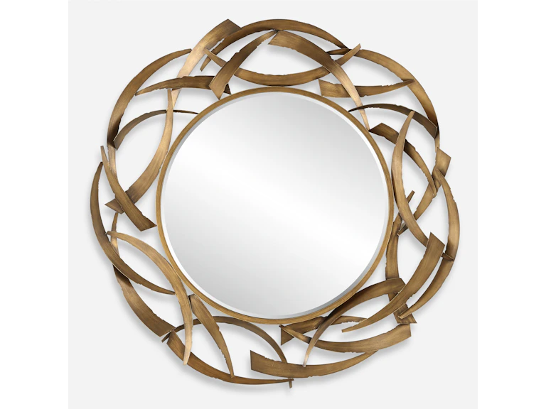 norrwood Uttermost Mirrors Cutting Edge Bronze Round Mirror 08181 at Norwood Furniture