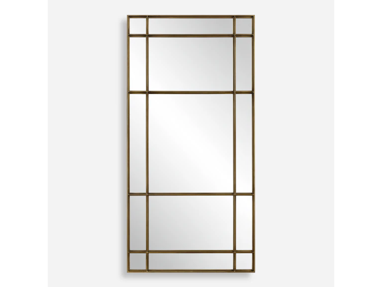 norrwood Uttermost Mirrors Spurgeon Gold Window Mirror 08182 at Norwood Furniture