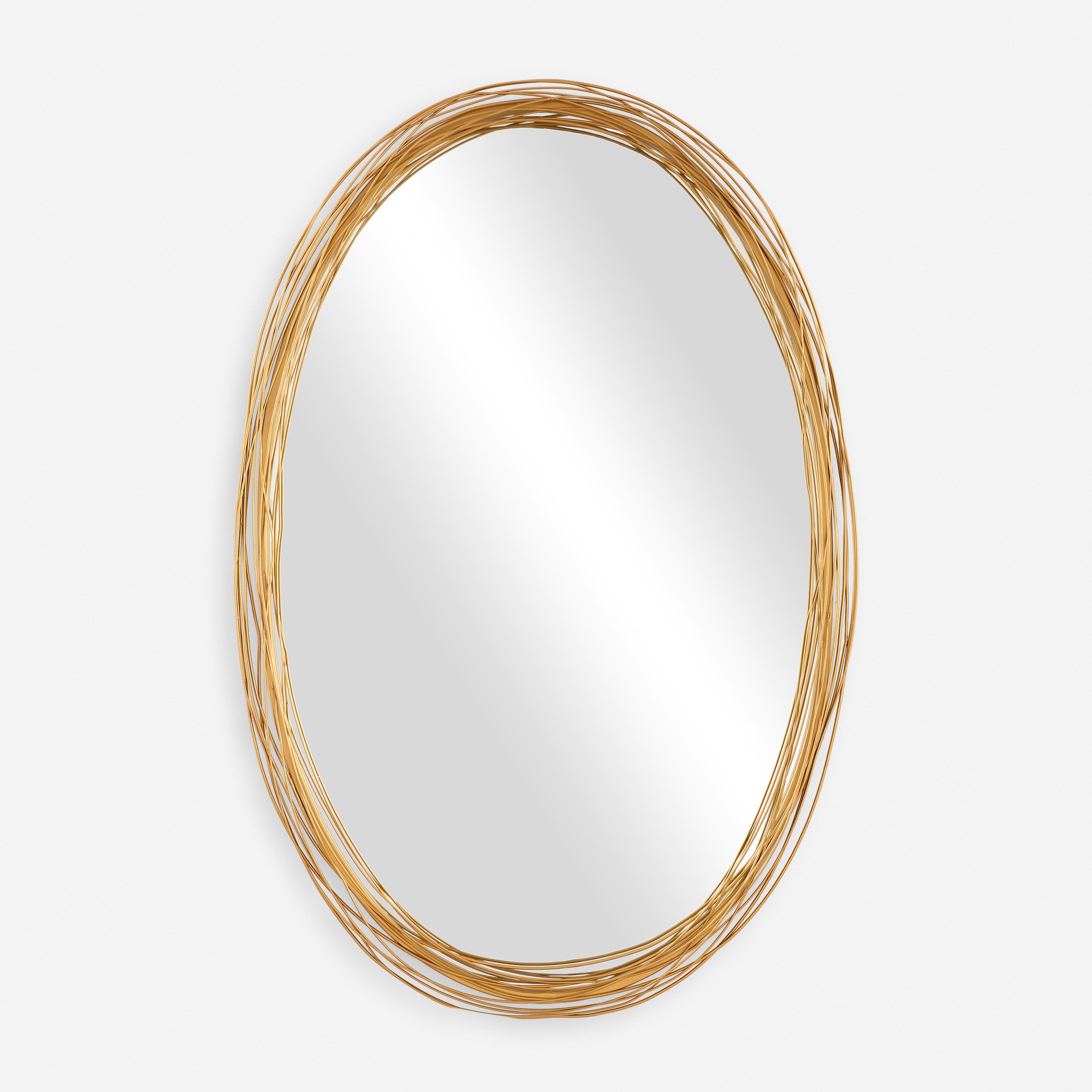 Uttermost Mirrors Gillian Oval Mirror 08226 - Grossman Furniture
