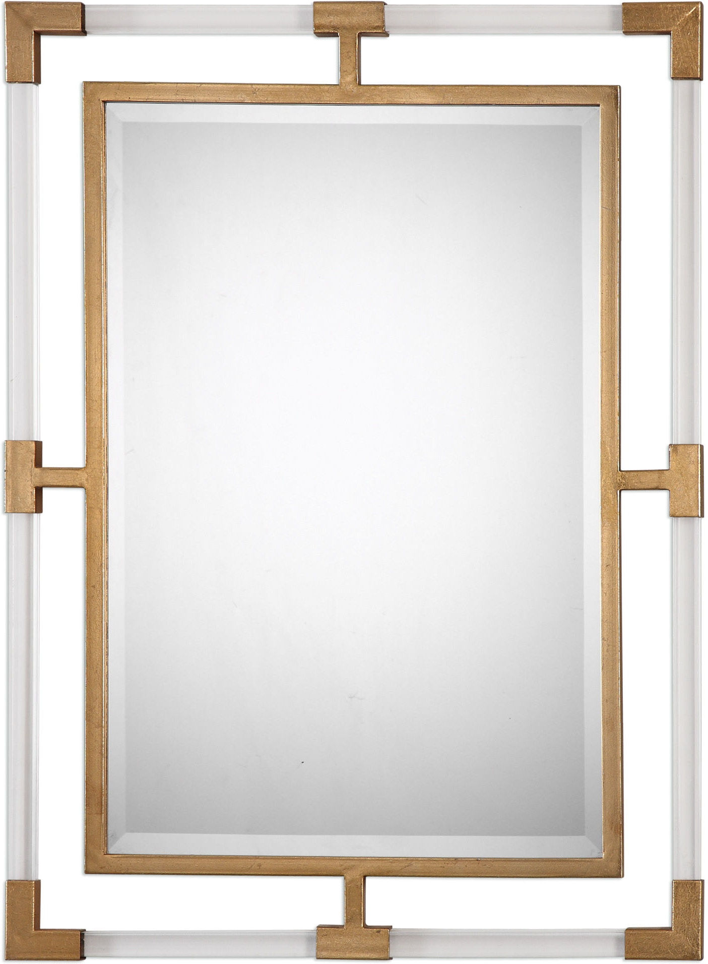 Uttermost Accessories Balkan Modern Gold Wall Mirror 09124 Howard Lorton Furniture Design