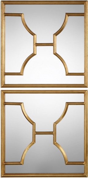 Uttermost Mirrors Misa Gold Square Mirrors S/2 09268 - Kendall