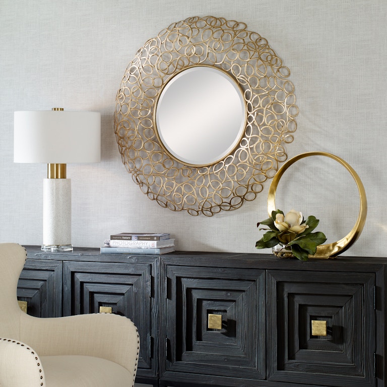 Uttermost Mirrors Sailor's Knot White Small Round Mirror 09824 - Kendall  Furniture - Selbyville, DE