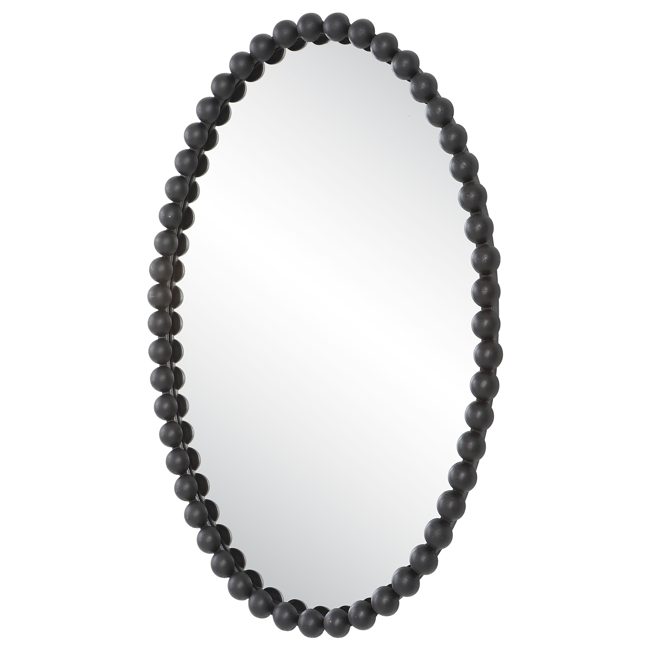 Uttermost Mirrors Serna Black Oval Mirror 09876 - iFurnish