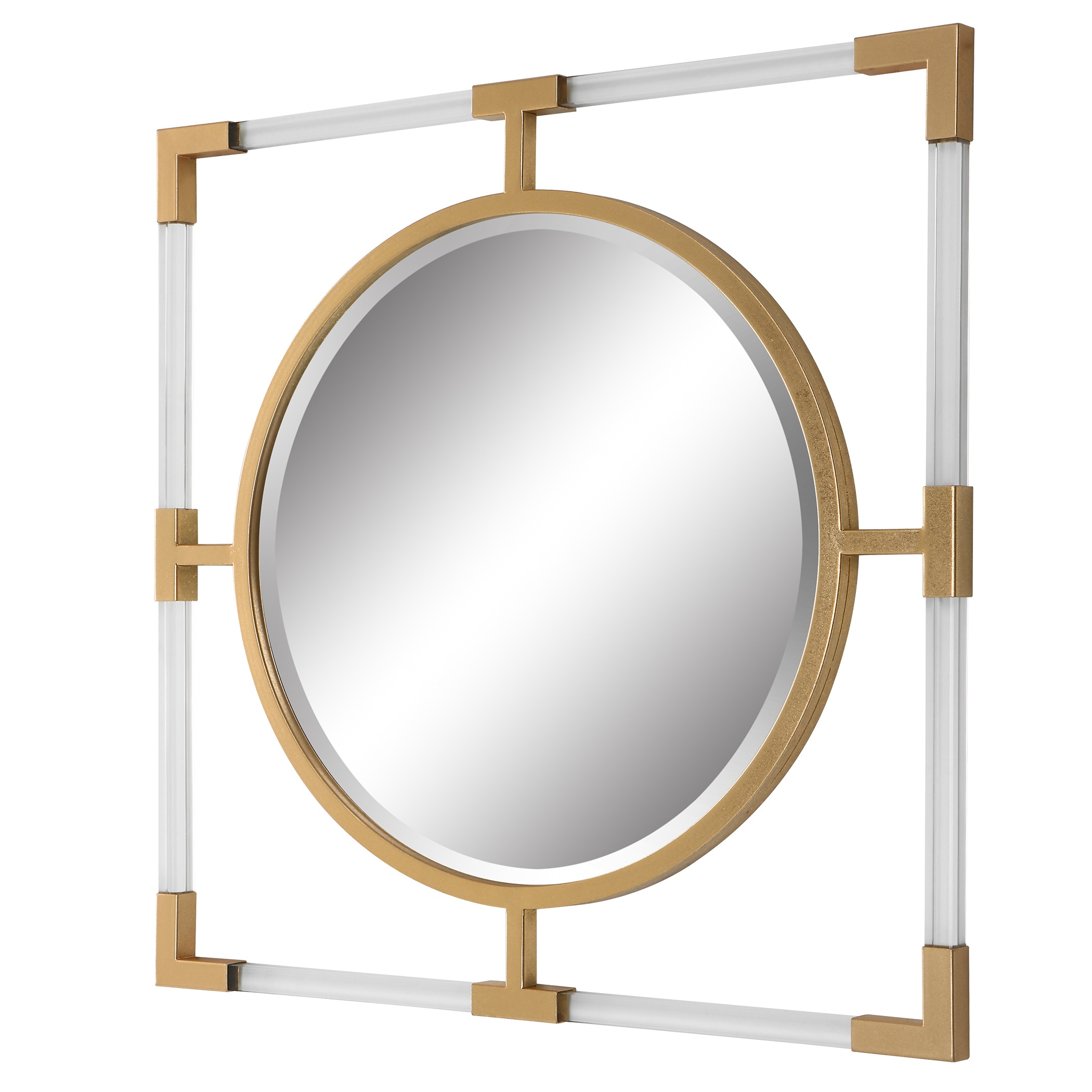 Uttermost Mirrors Balkan Small Gold Mirror 09884 - Salt