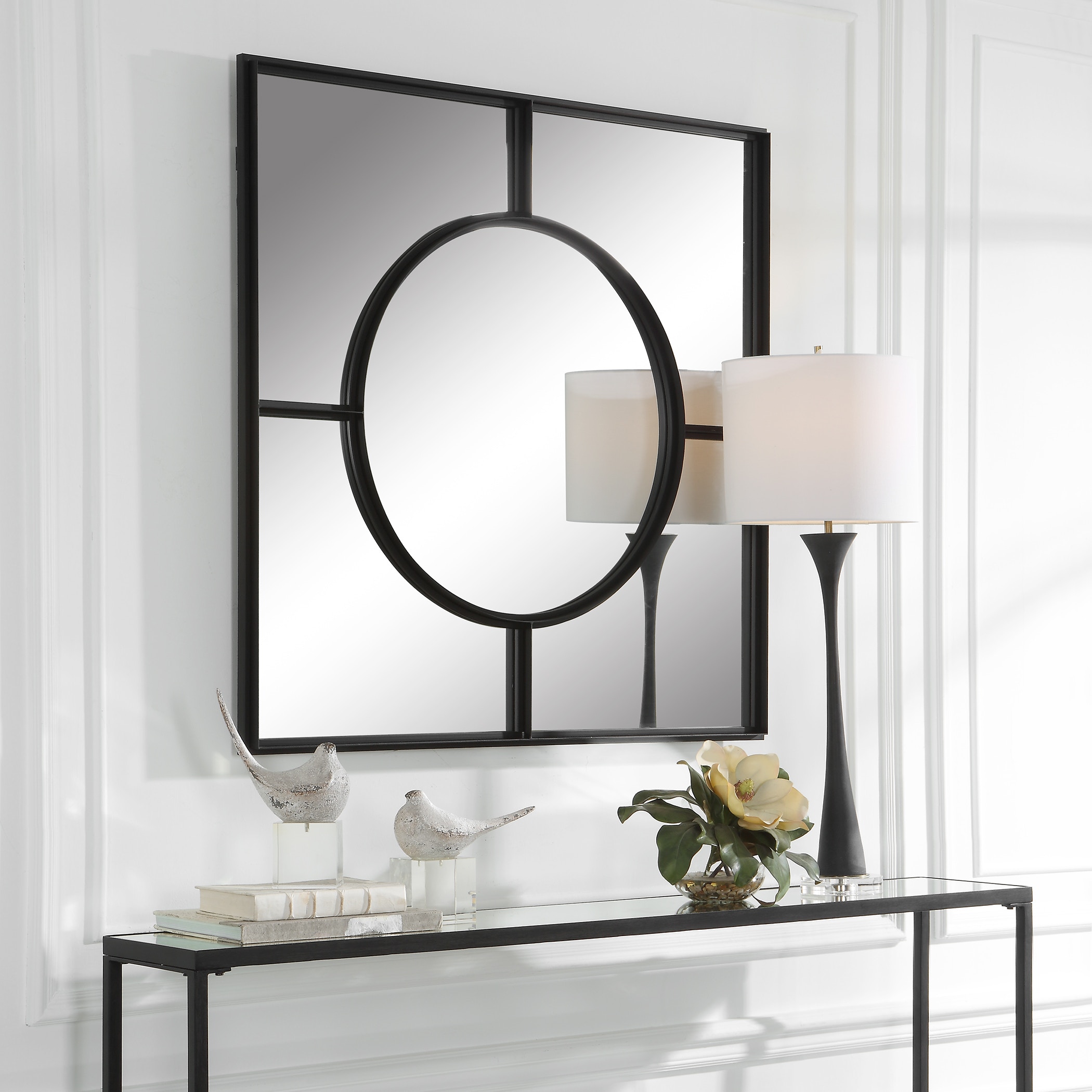 Uttermost Mirrors Spurgeon Square Window Mirror 09885