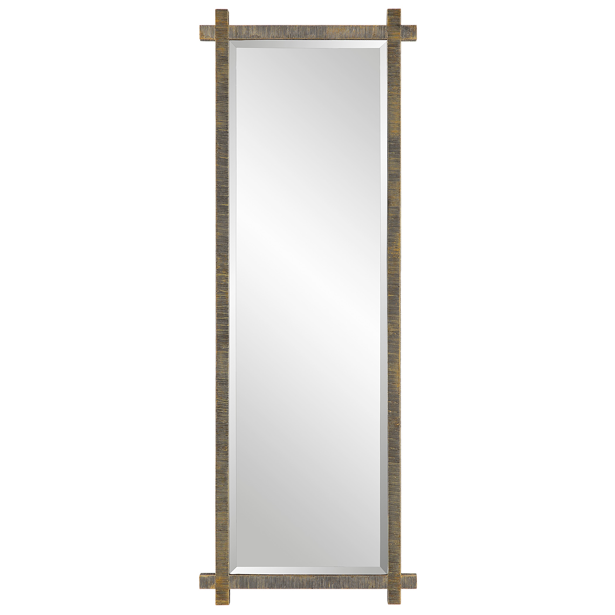 Uttermost Mirrors Abanu Ribbed Gold Dressing Mirror 09917