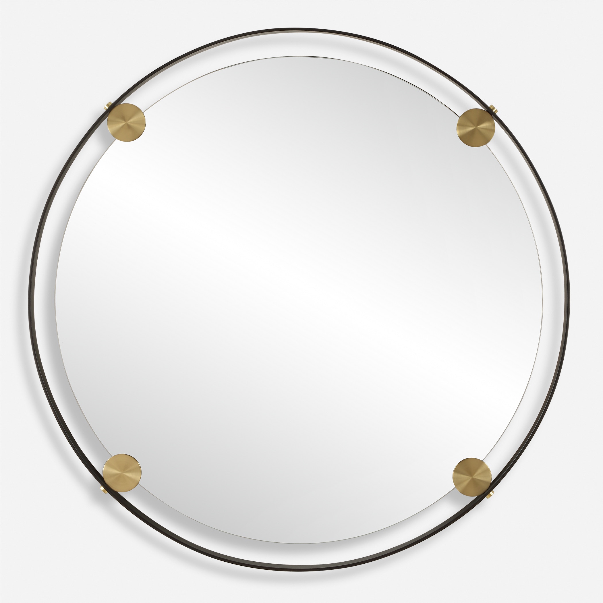 Uttermost Mirrors Radius Round Bronze Iron Mirror 09983 - Mountain