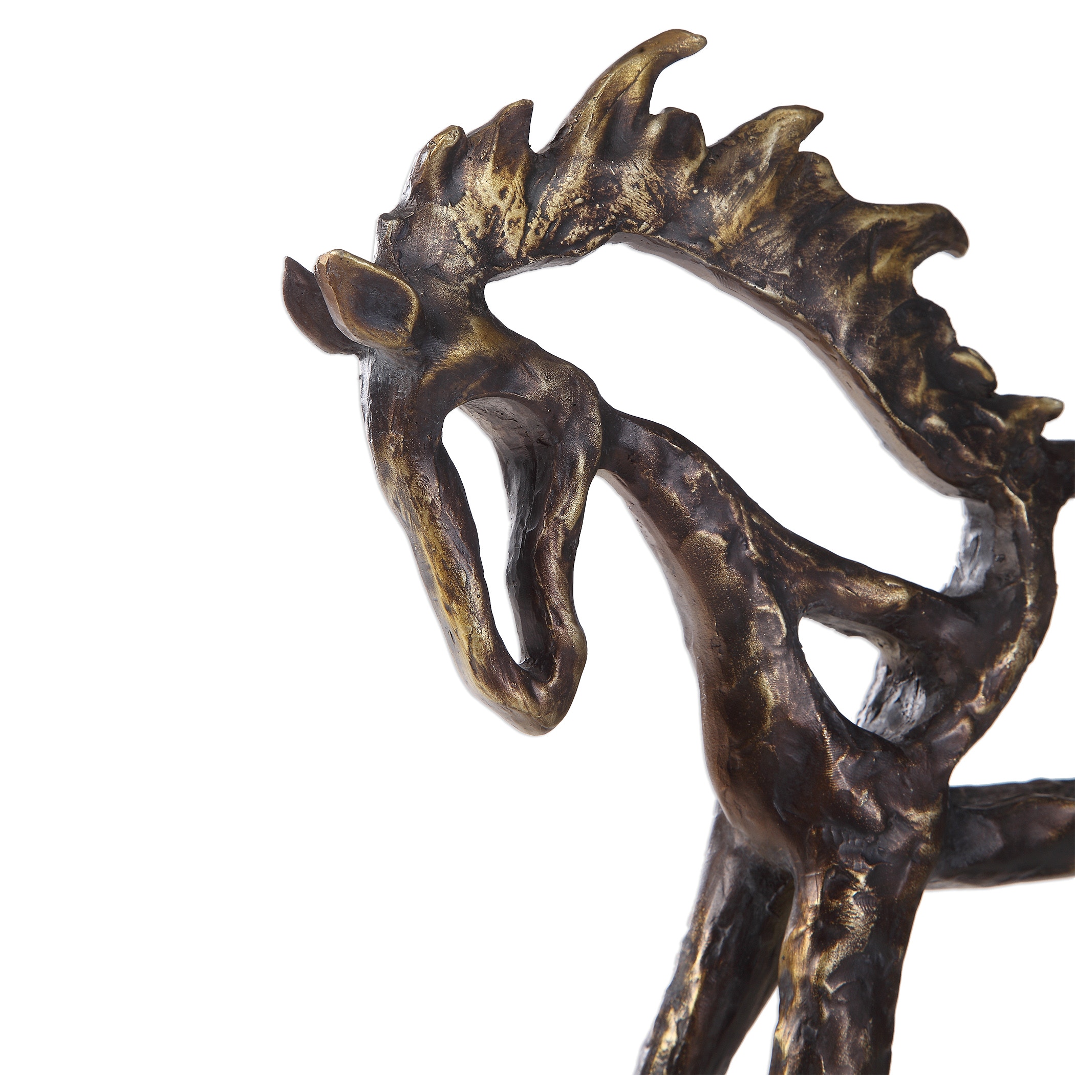 Sculpture　A　17514　Aged　Sell　Uttermost　16　Titan　Uttermost　Dorado　ランキング１位受賞　Caballo　Accessories　W　Horse　Cow　Horse　Silver　w/Gold　1/2