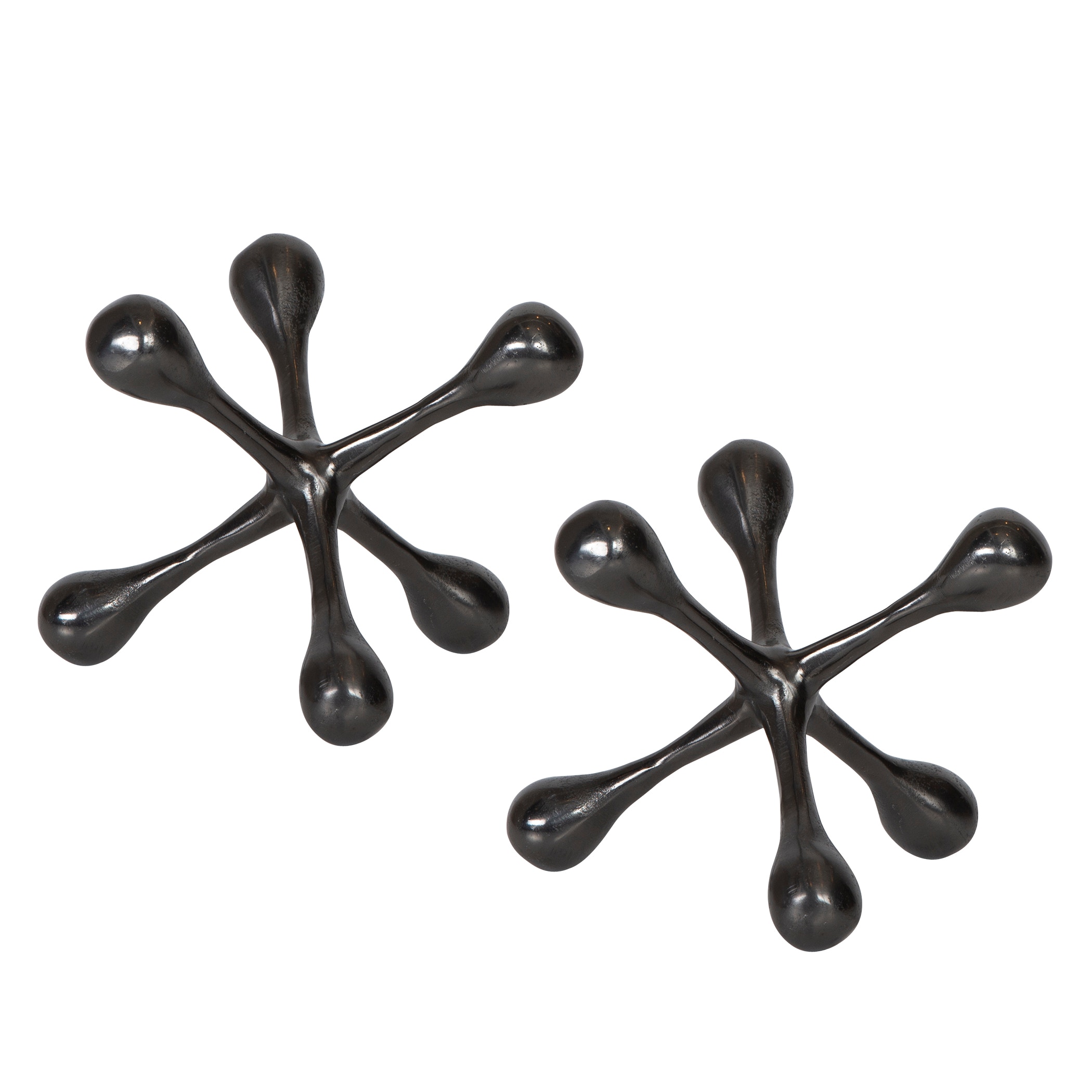 Uttermost Home Accents Harlan Black Nickel Objects, S/2 Uttermost Home Accents Harlan Black Nickel Objects, S/2