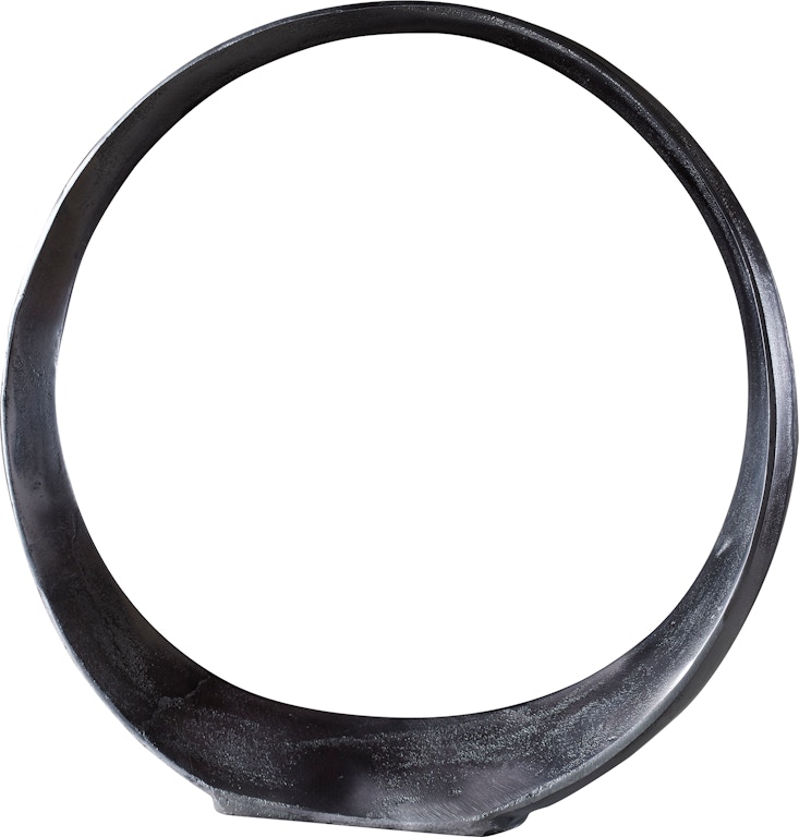 Uttermost Orbits Orbits Black Nickel Large Ring Sculpture 17980