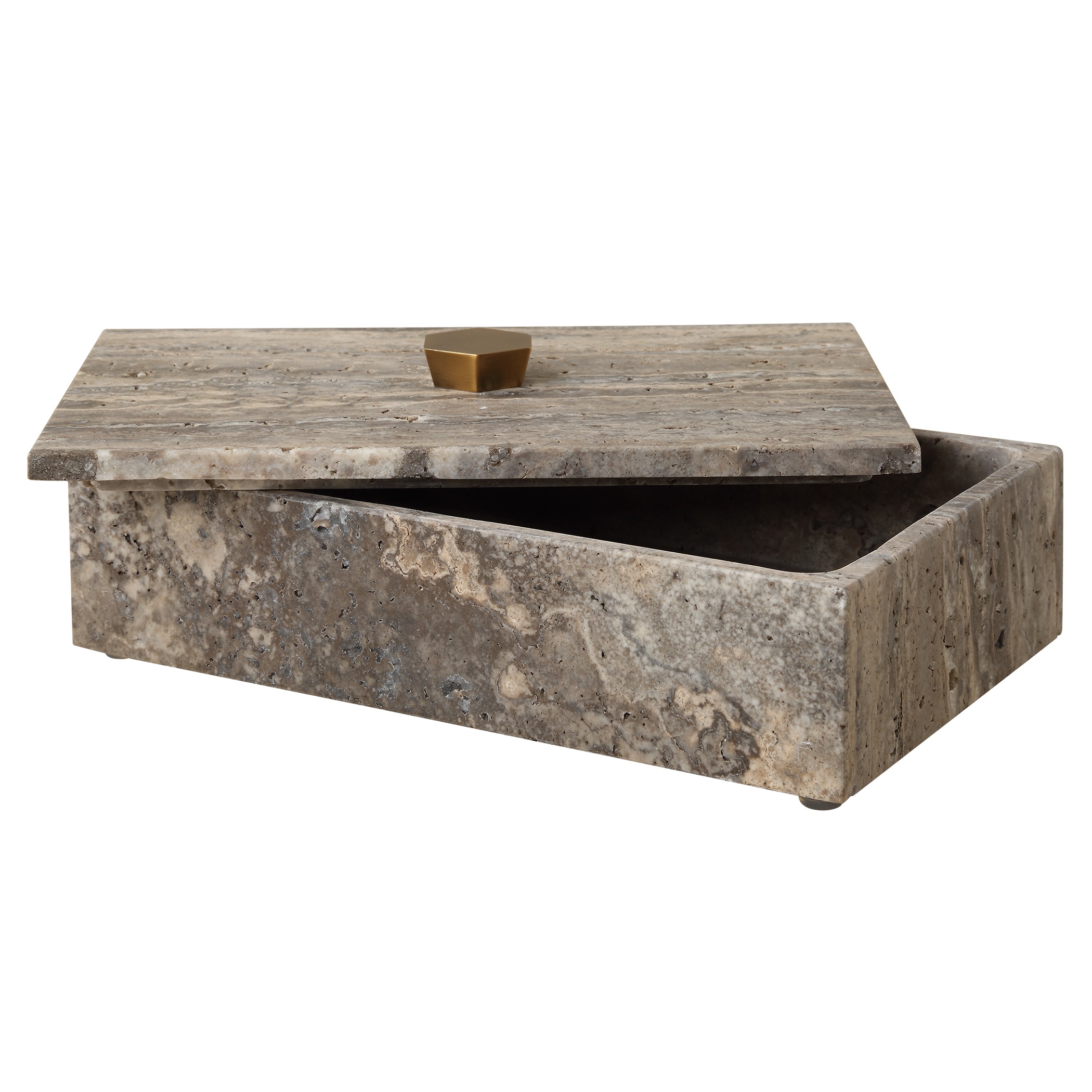 Uttermost Home Accents Griseus Travertine Stone Box 18153