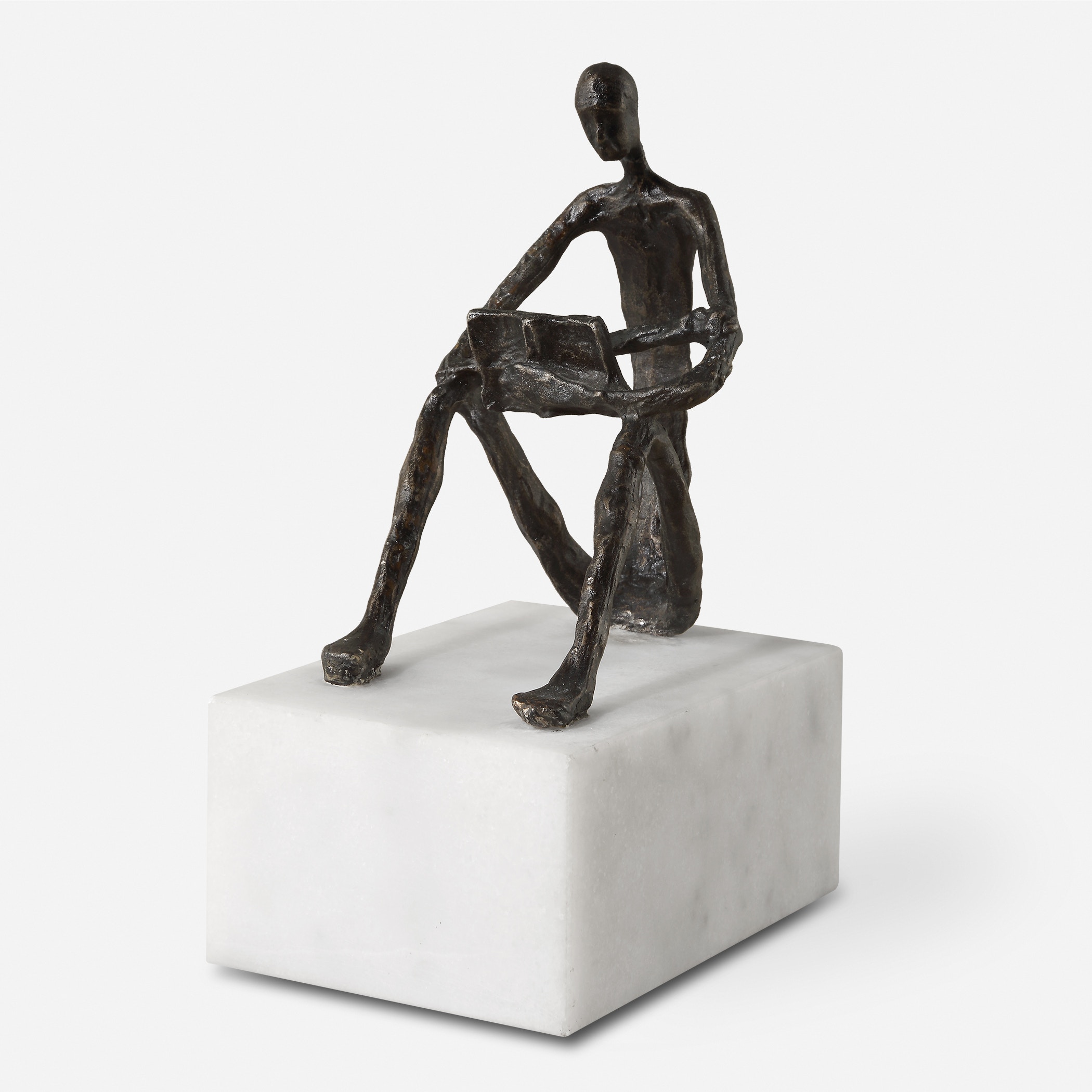 Sit Back Relax And Read Iron Sculpture UT18162