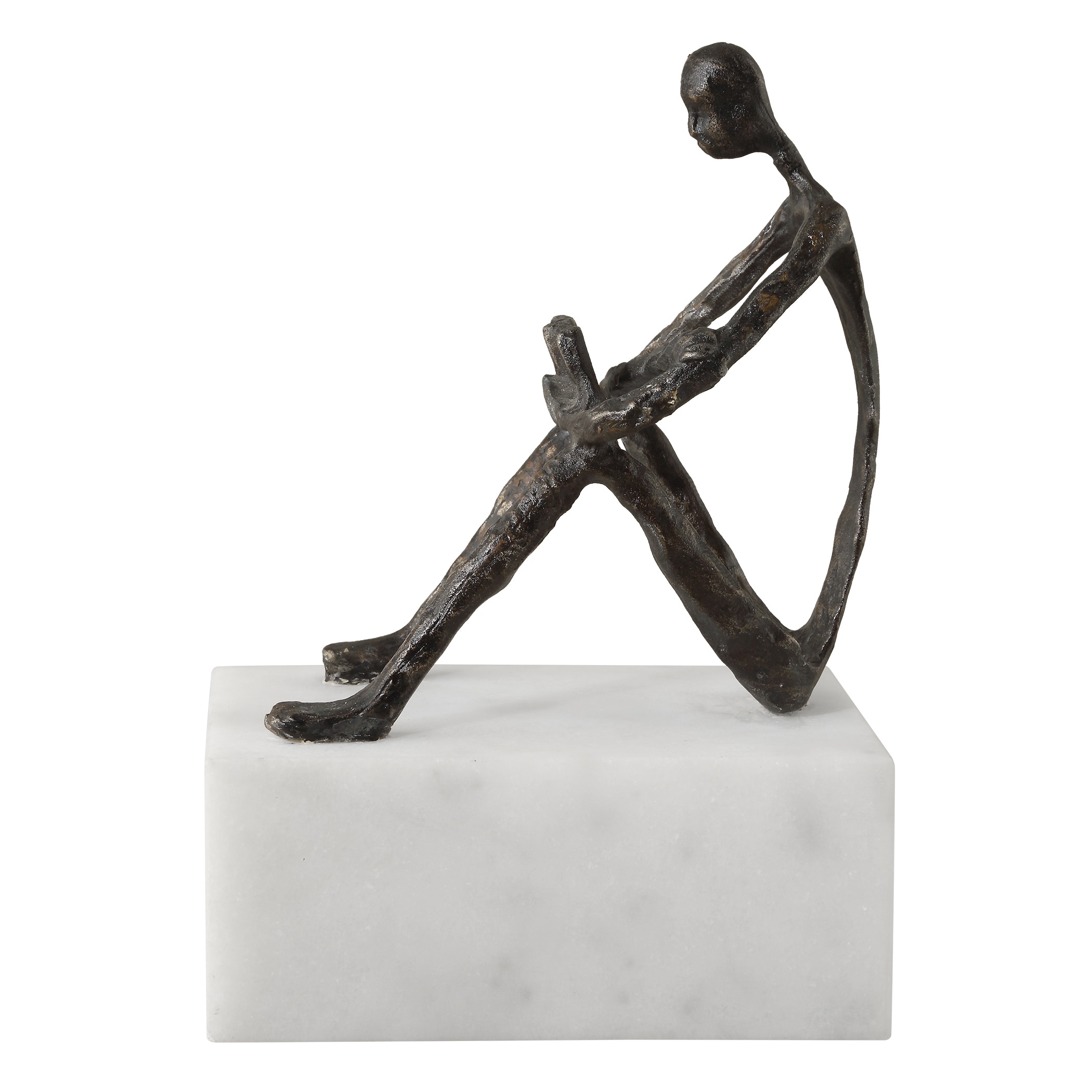 期間限定 数量限定 Sit Back, Relax And Read, Iron Sculpture UT18162 置物