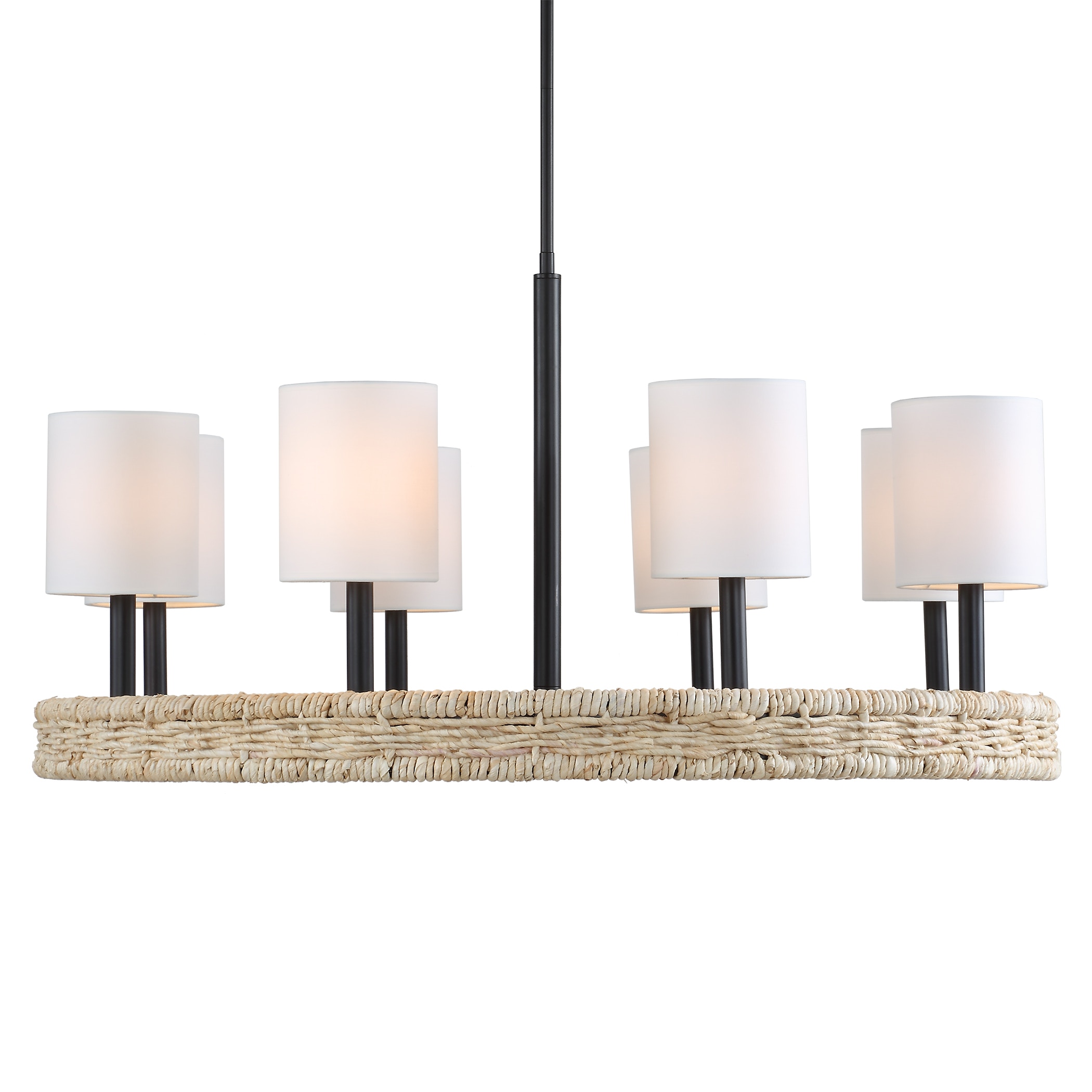 ♡m·····♡ Uttermost Ceiling Lights Faiyam 8 Light Rattan Chandelier
