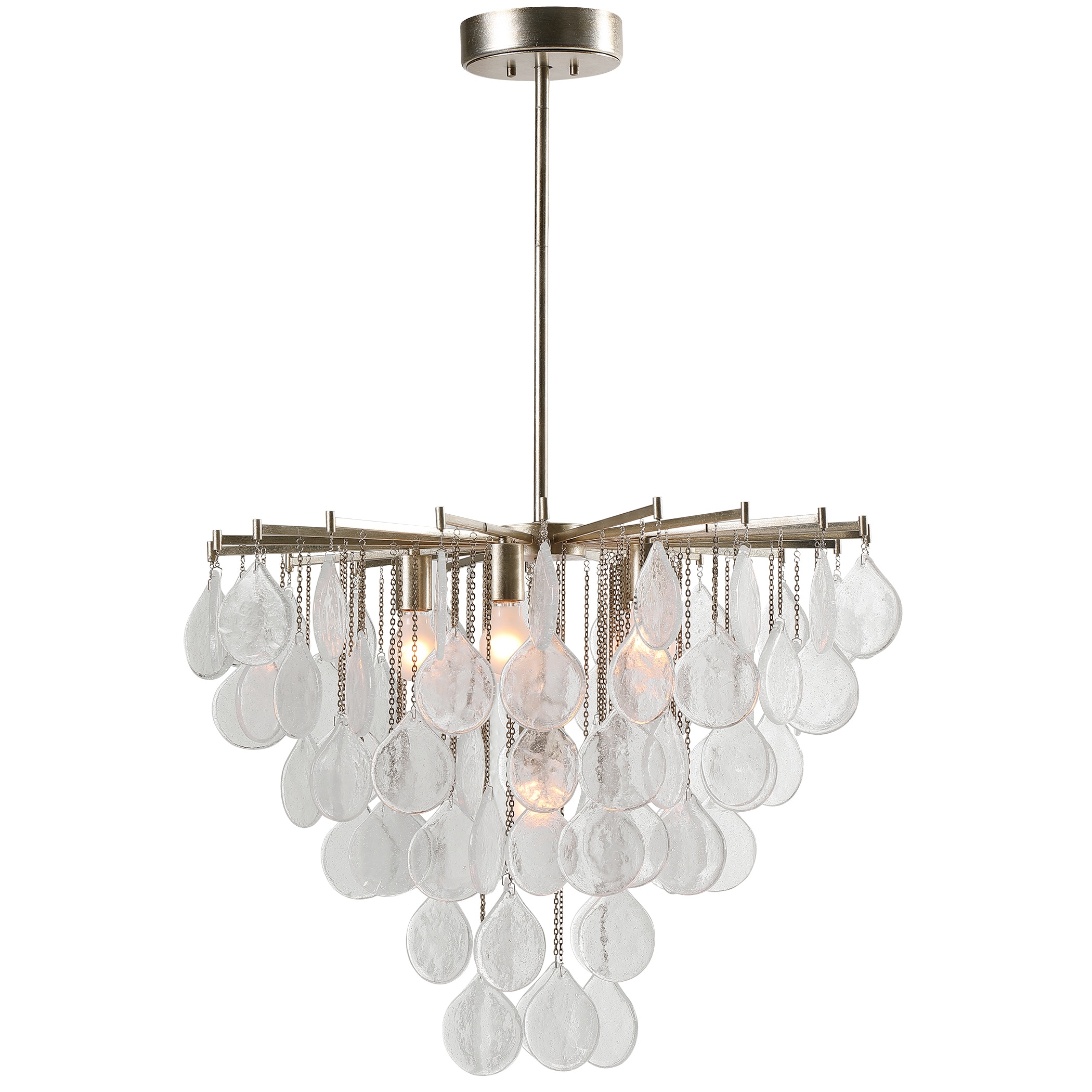 【おすすめ】 Uttermost Ceiling Lights Goccia 6 Light Tear Drop Glass 画材