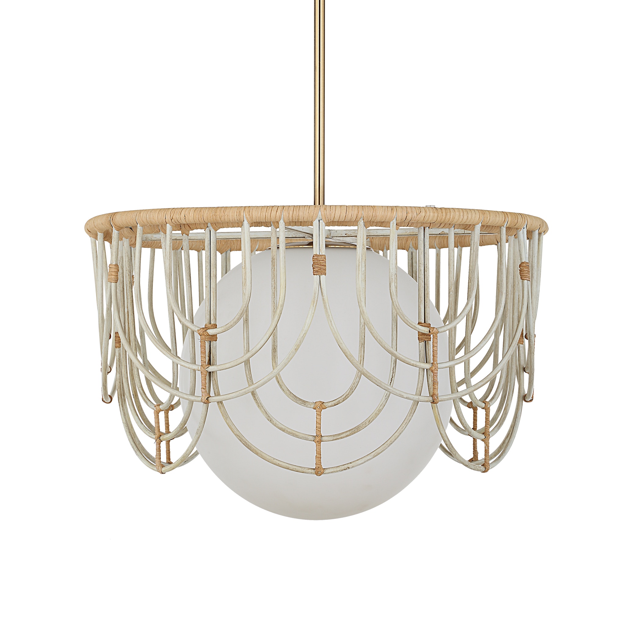 Uttermost 21605 Ceiling Lights Arches 1 Light Rattan Pendant