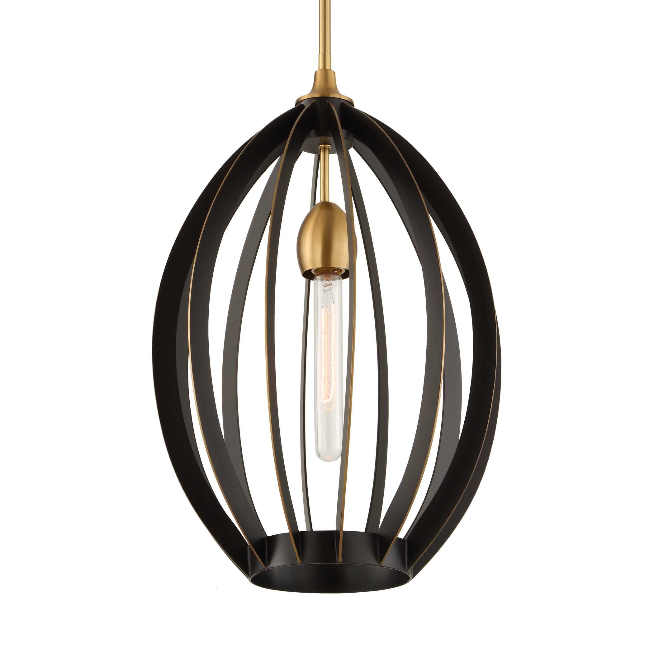 Darby 1 Light Architectural Oval Pendant, image size:1024x768