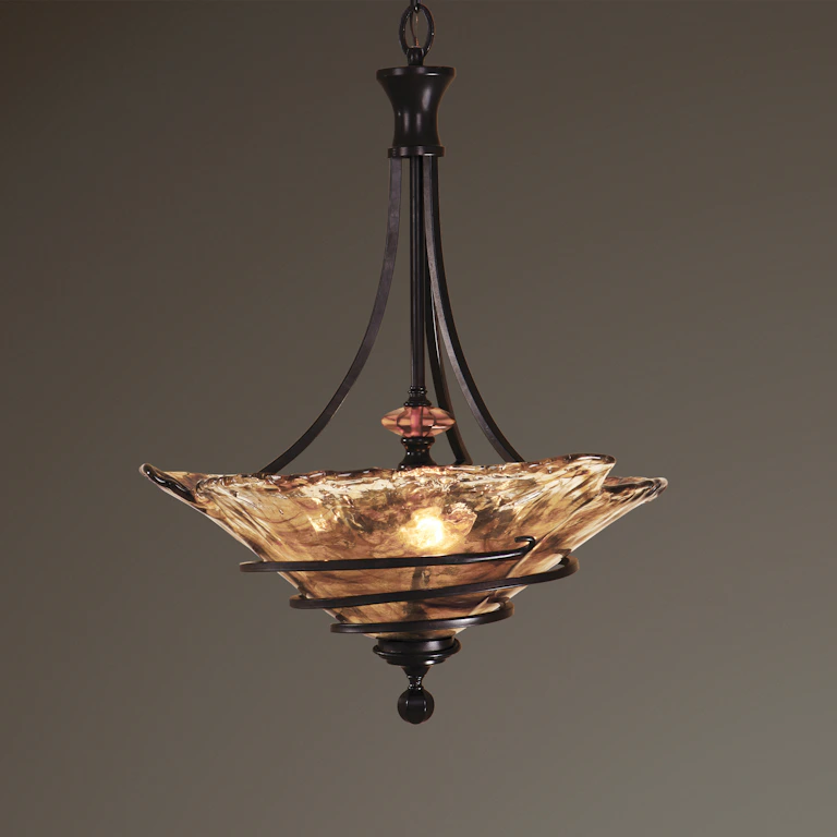 Uttermost Ceiling Lights Vitalia 3 Lt Oil Rubbed Bronze Pendant 21904 - High Point Furniture Sales