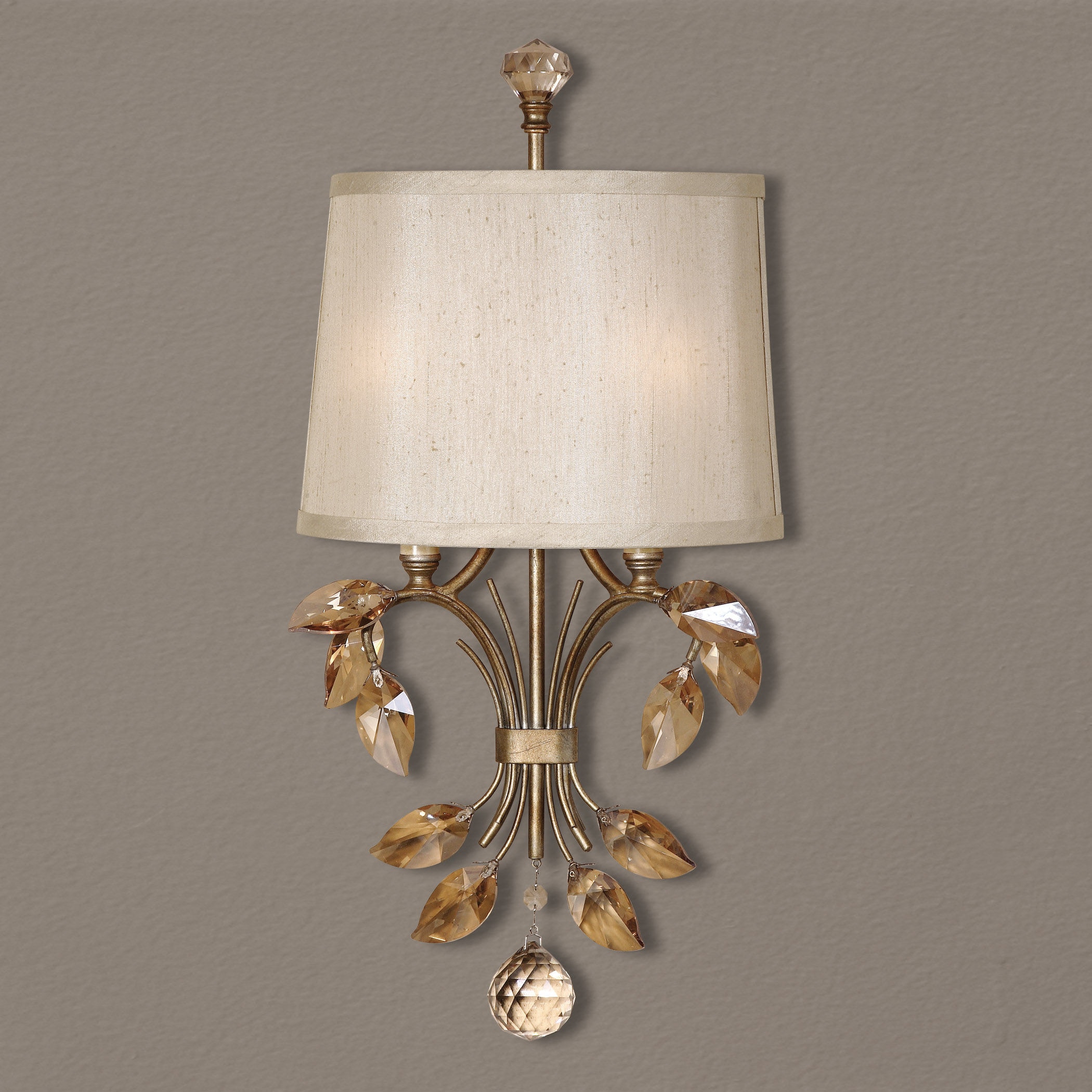Uttermost Wall Lights Alenya 2 Light Gold Wall Sconce 22487 Burke Furniture Inc. Lexington KY