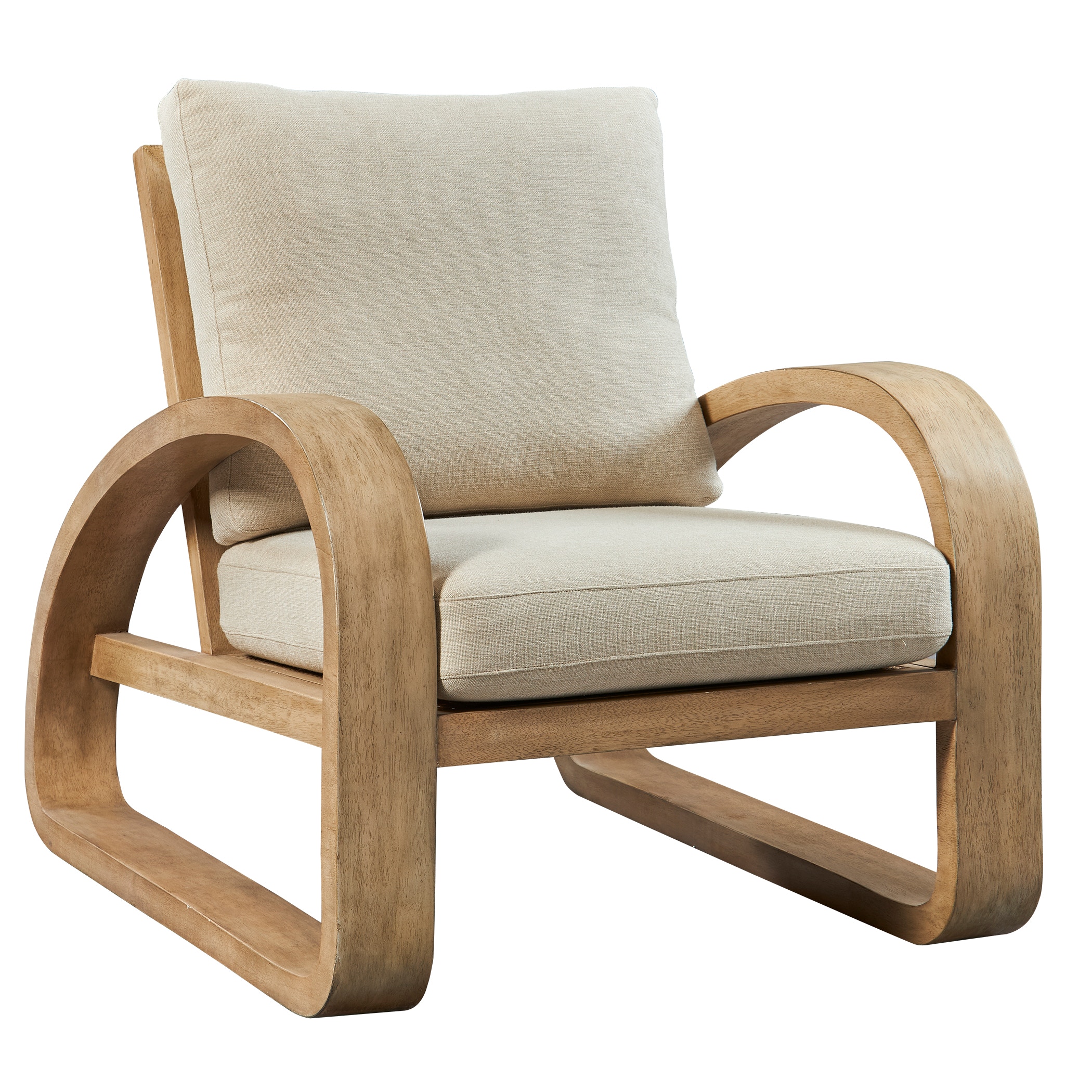 Barbora Wooden Accent Chair - Thumbnail 2