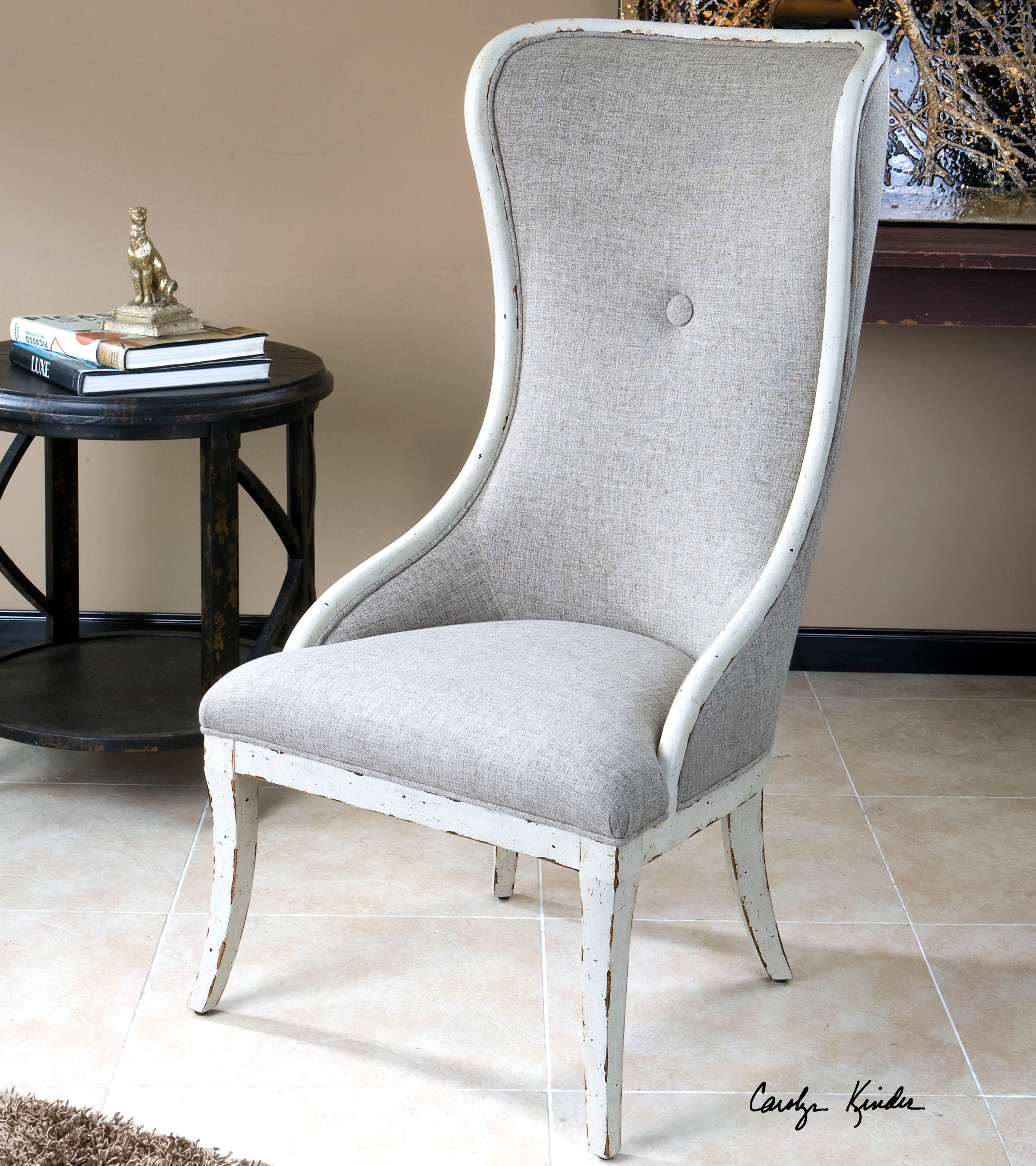 Uttermost sandy online wing chair