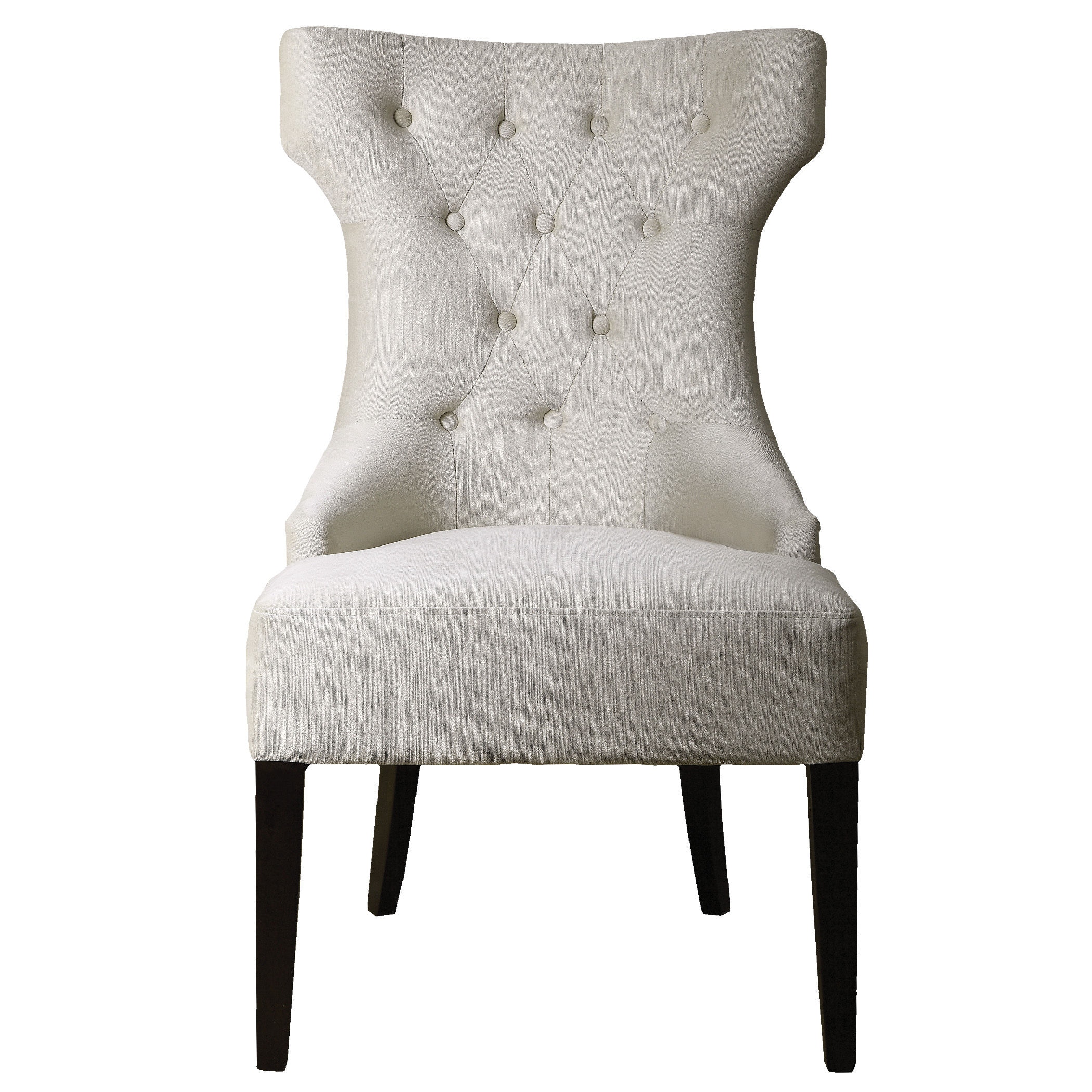 armless wing chair