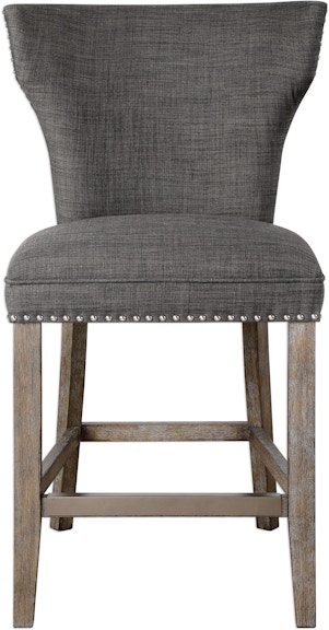 Uttermost Arnaud Charcoal Counter Stool 23433 23433