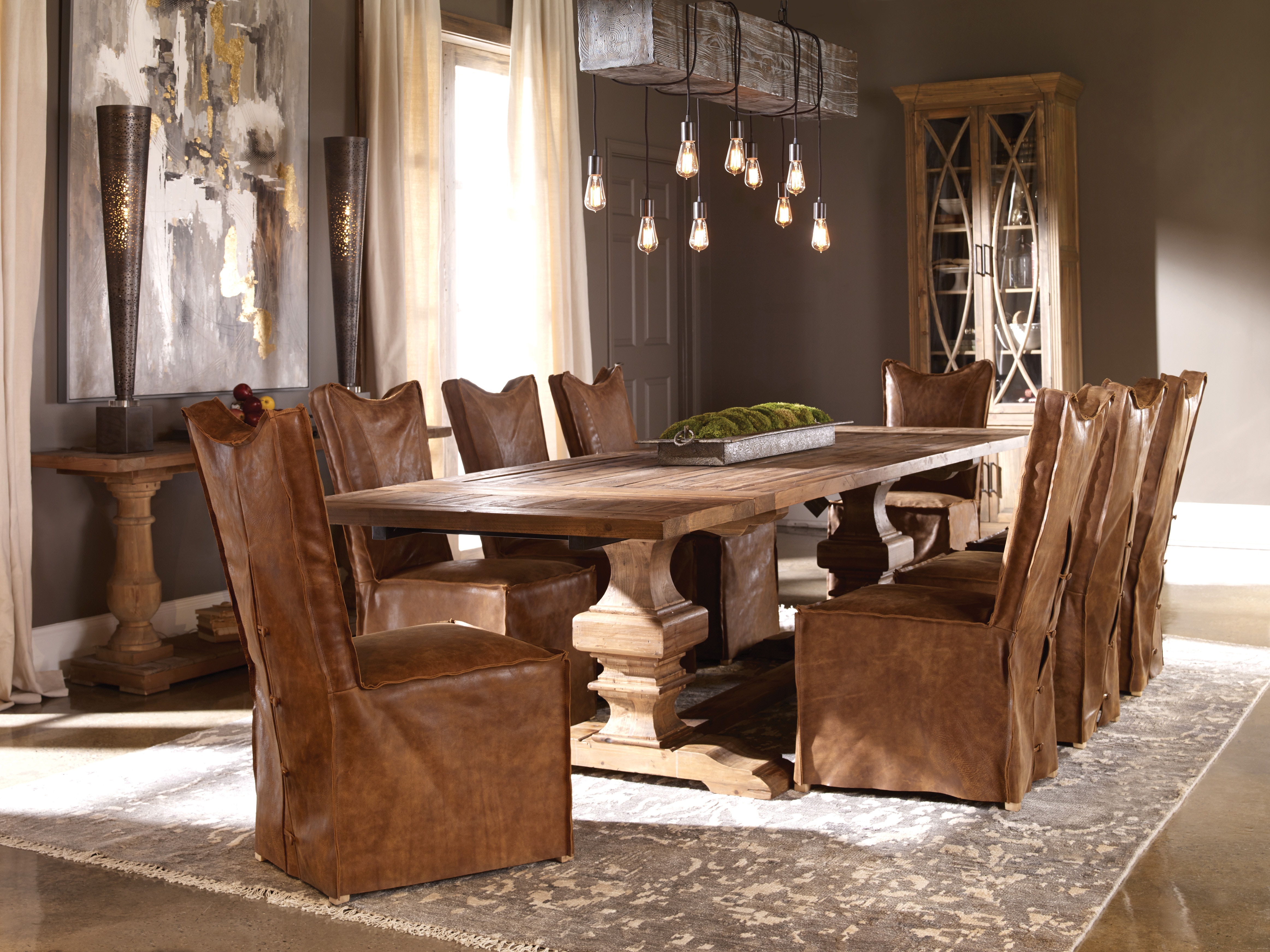 cognac dining room chairs