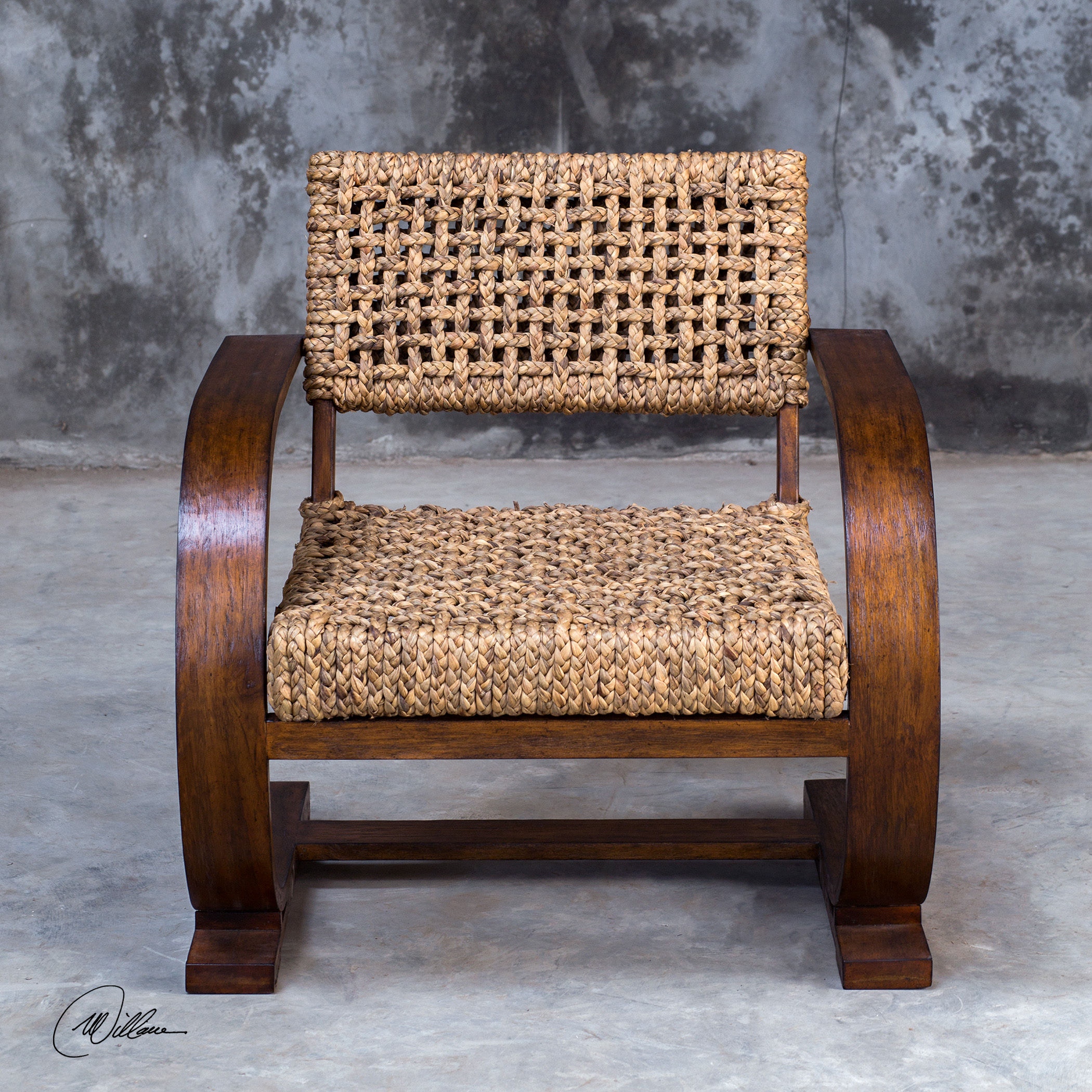 uttermost rehema natural woven accent chair