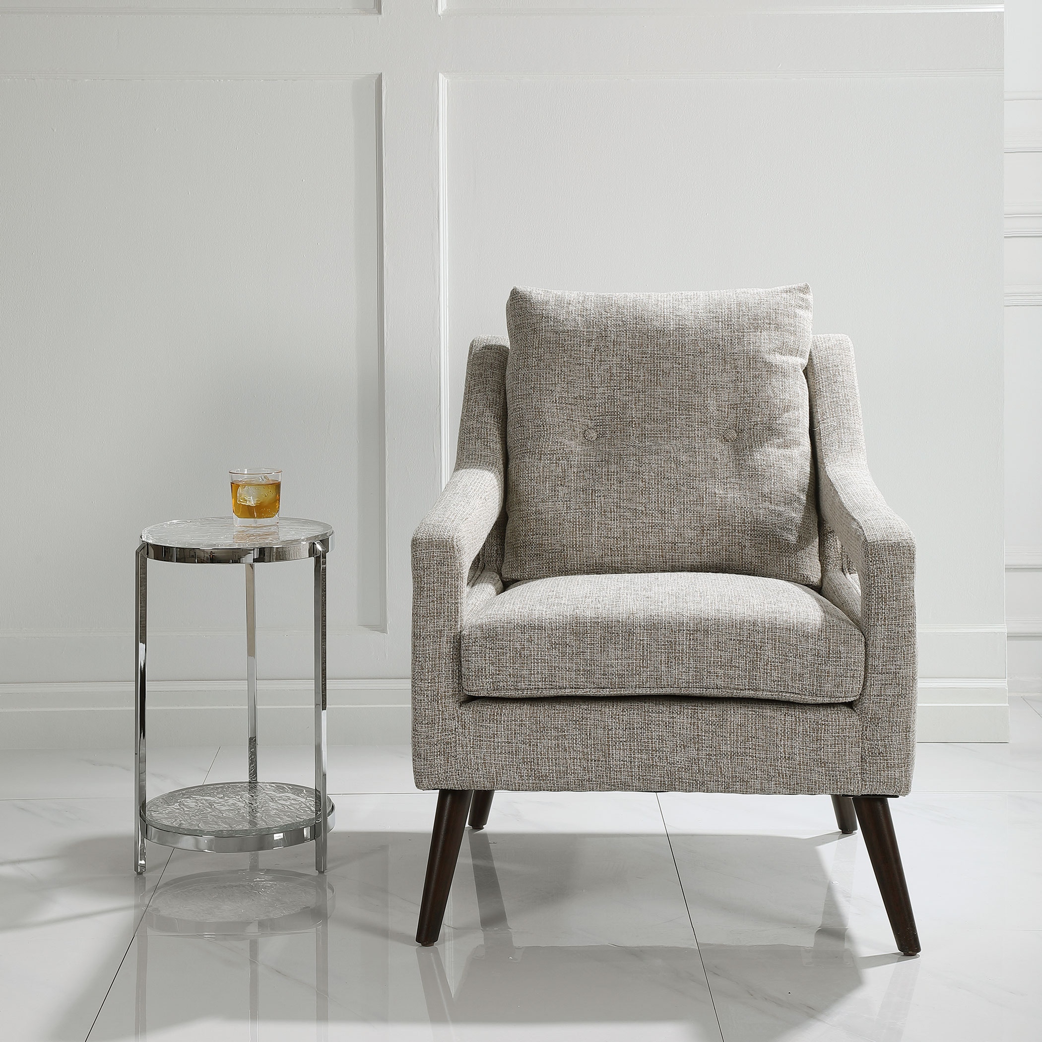 neutral armchair