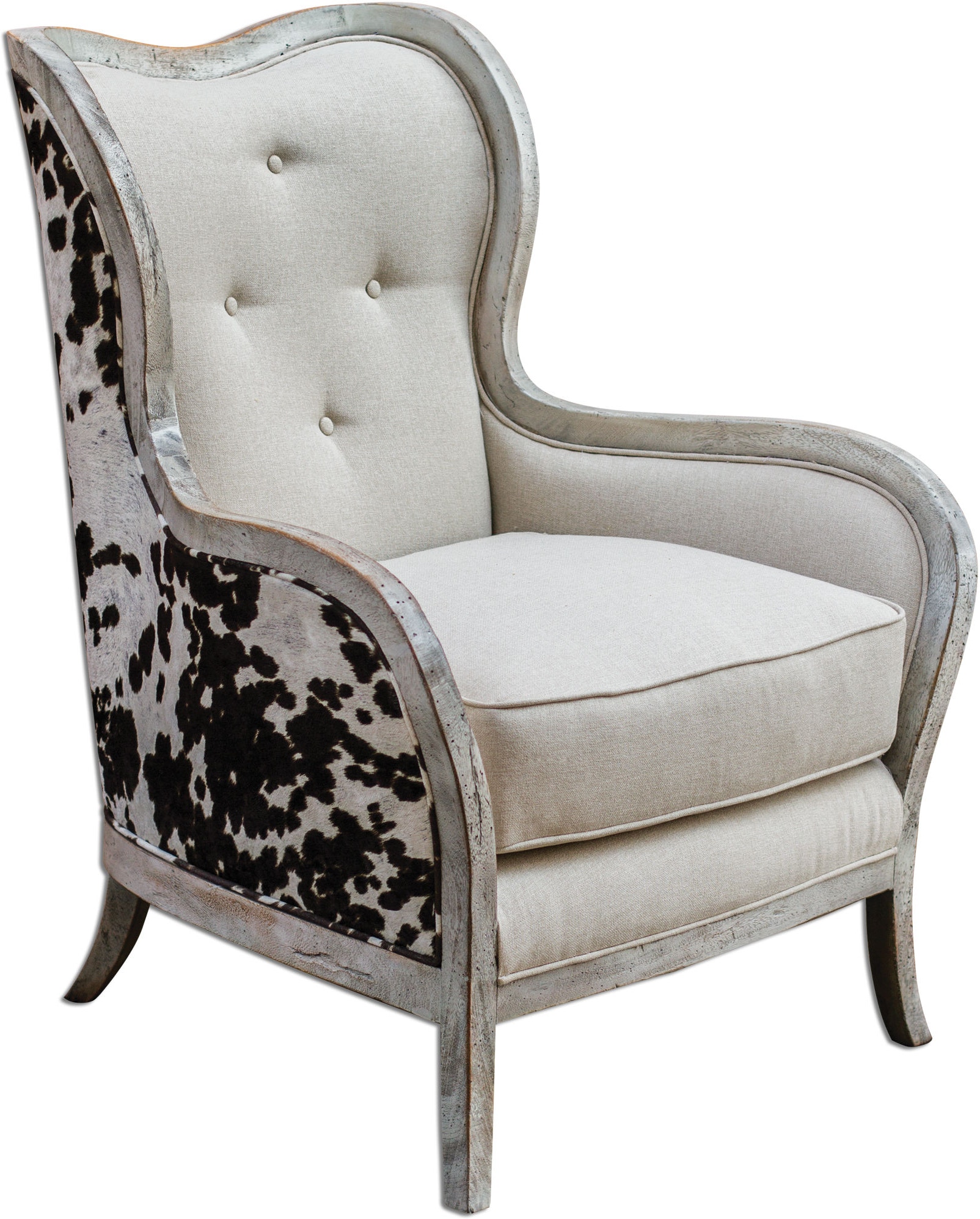 uttermost living room chalina high back armchair ut23611 walter e smithe  furniture  design