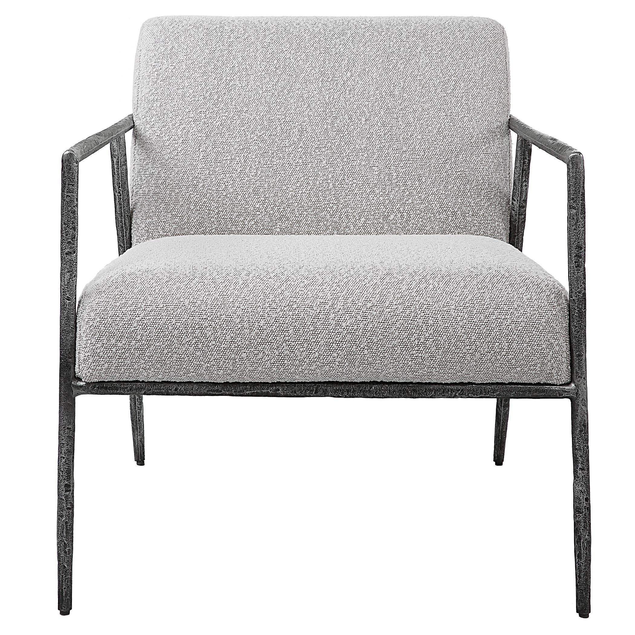 light gray accent chair