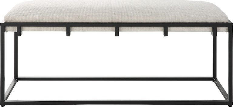 Uttermost Paradox Iron and Fabric Bench 23674 23674