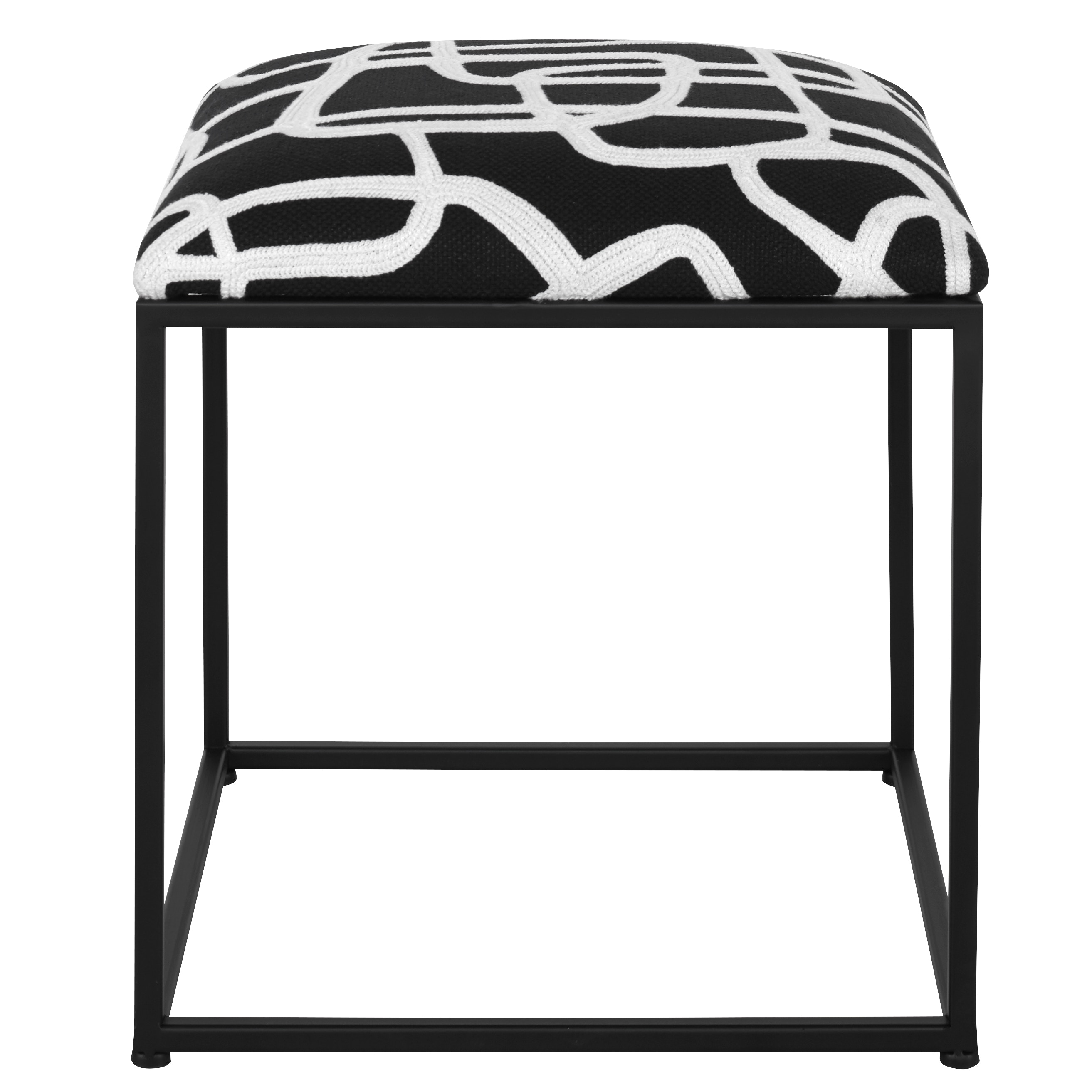 Uttermost Twists And Turns Fabric Accent Stool - Thumbnail 5