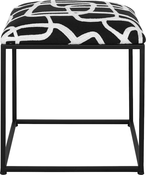 Uttermost Twists And Turns Fabric Accent Stool 23690 23690