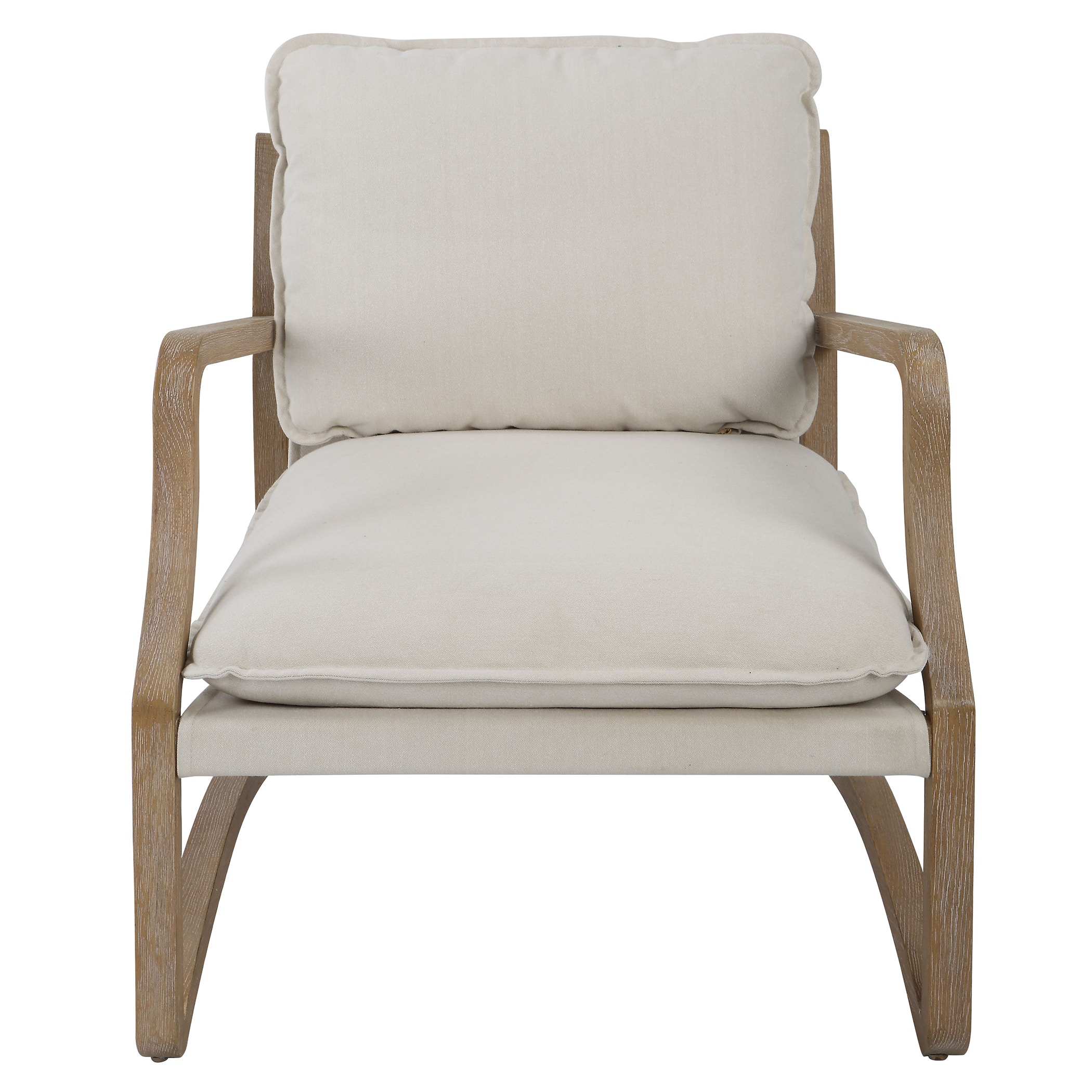 White oak accent chair hot sale