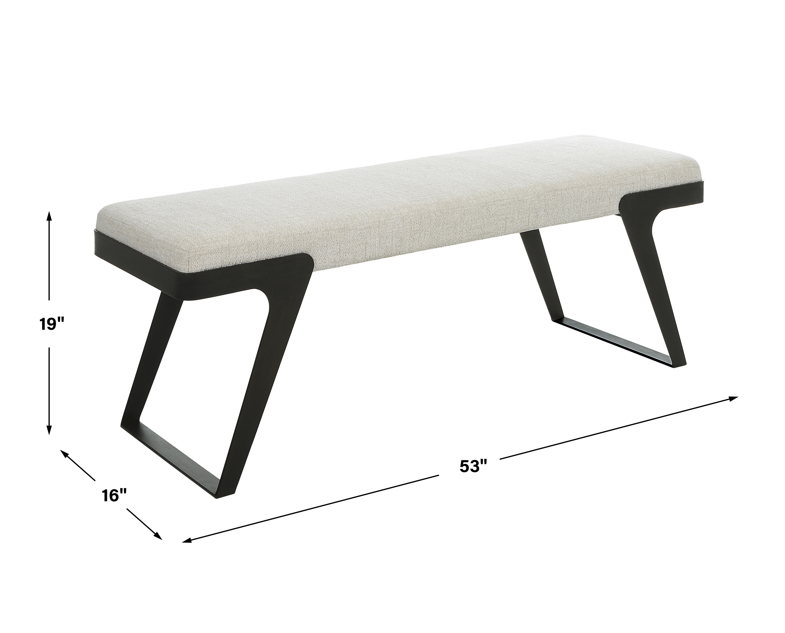 Uttermost Living Room Hover Modern Bench 23758 - iFurnish