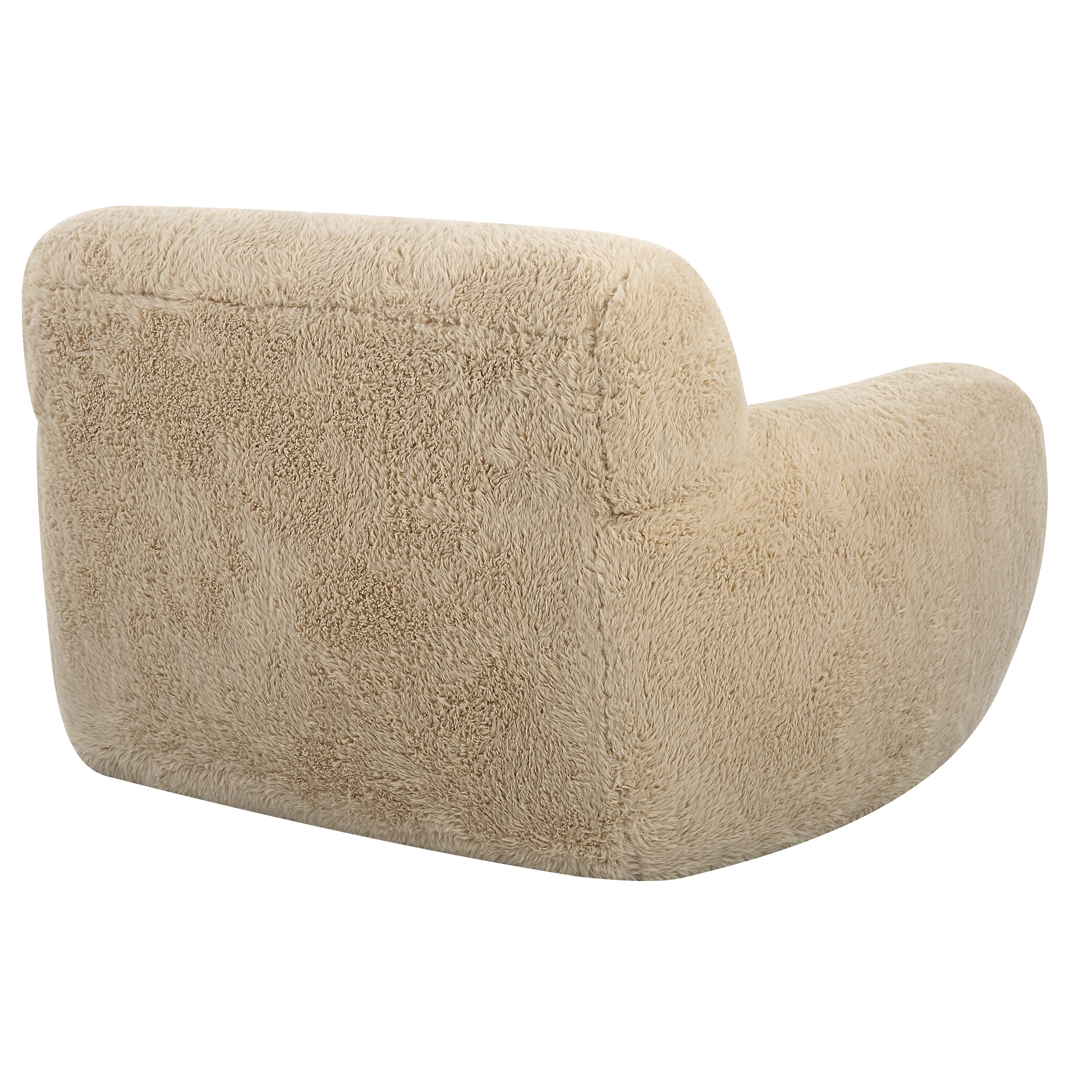 Faux sheepskin accent chair hot sale