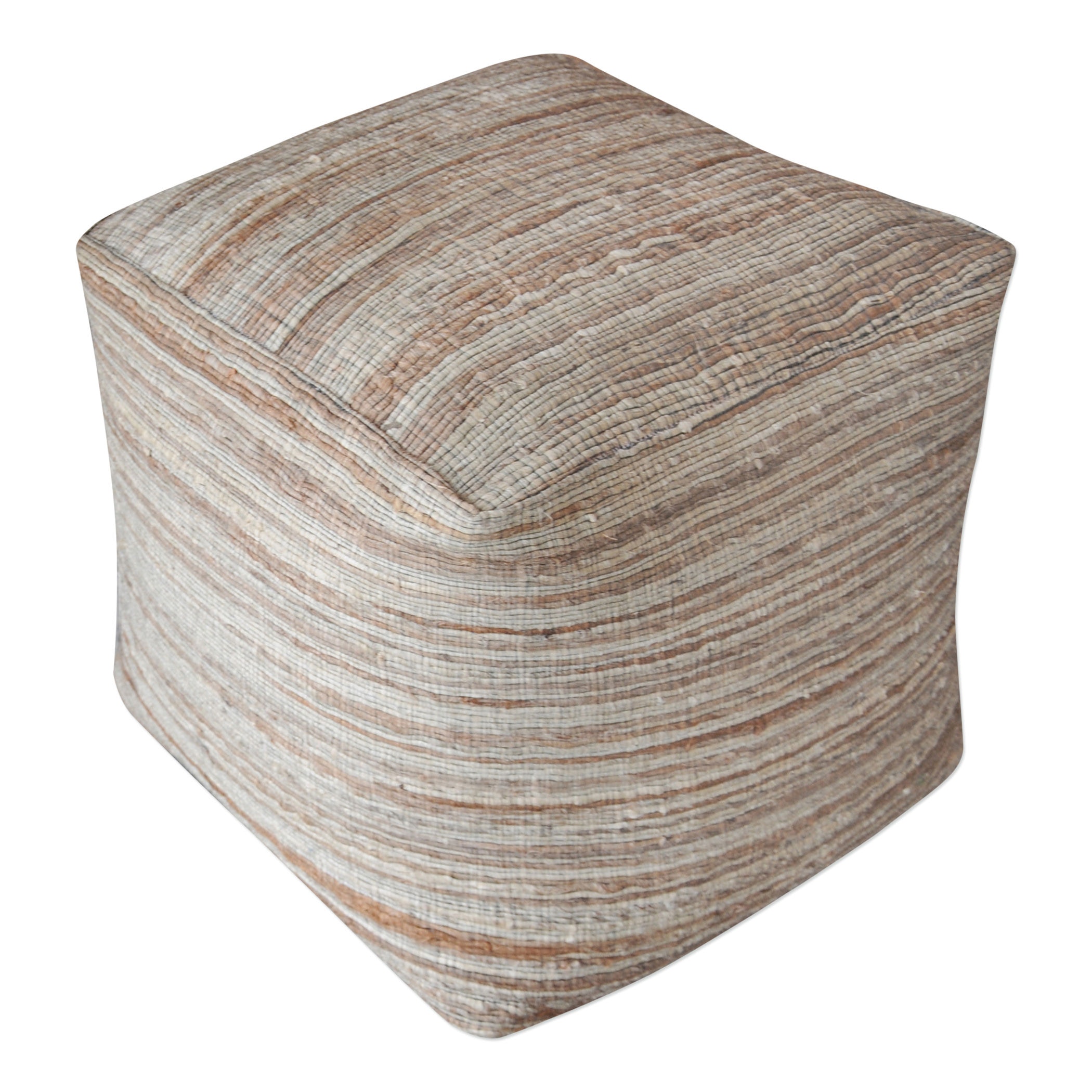 Beige on sale pouf ottoman