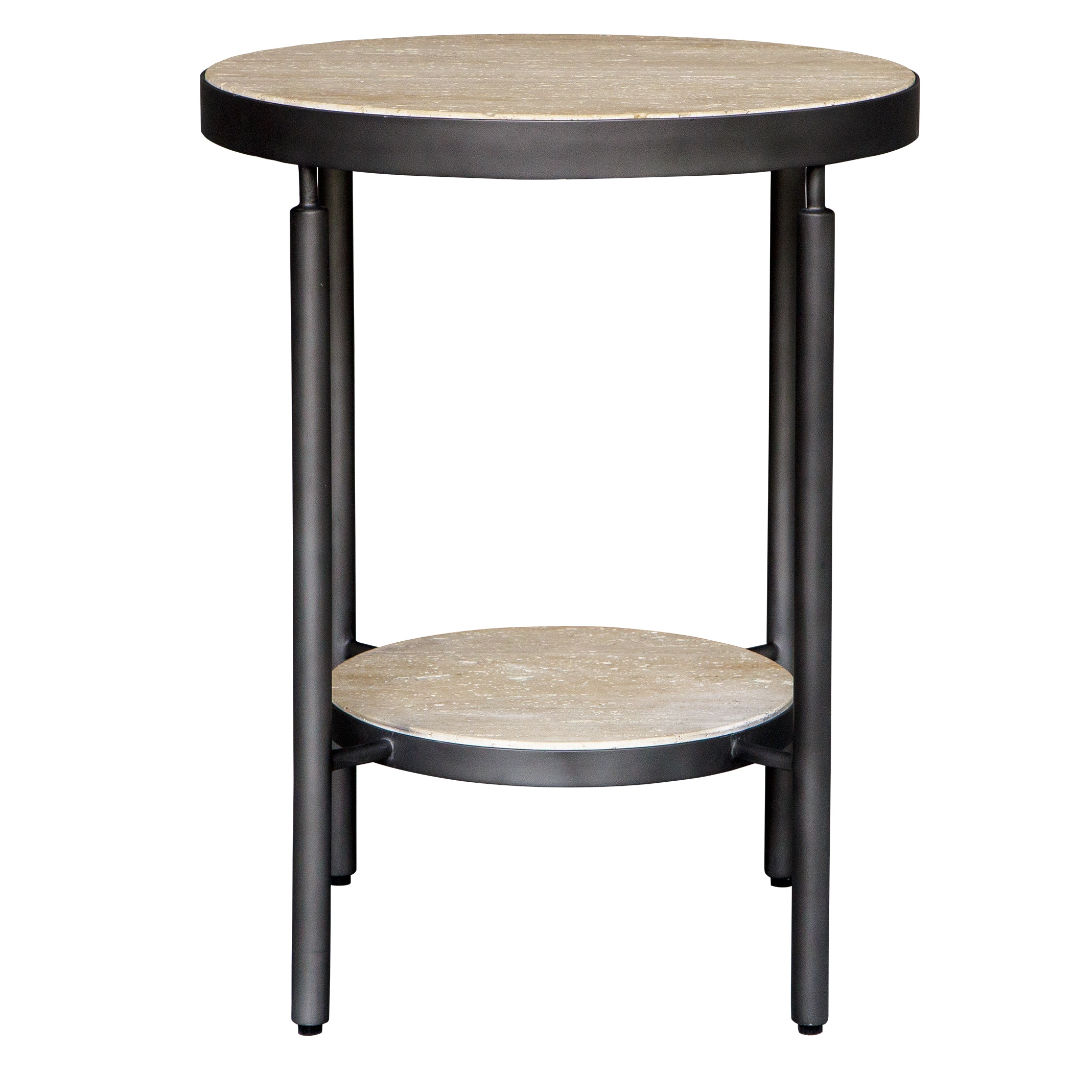 Uttermost Living Room Dauntless Travertine Side Table 24113 - Salt