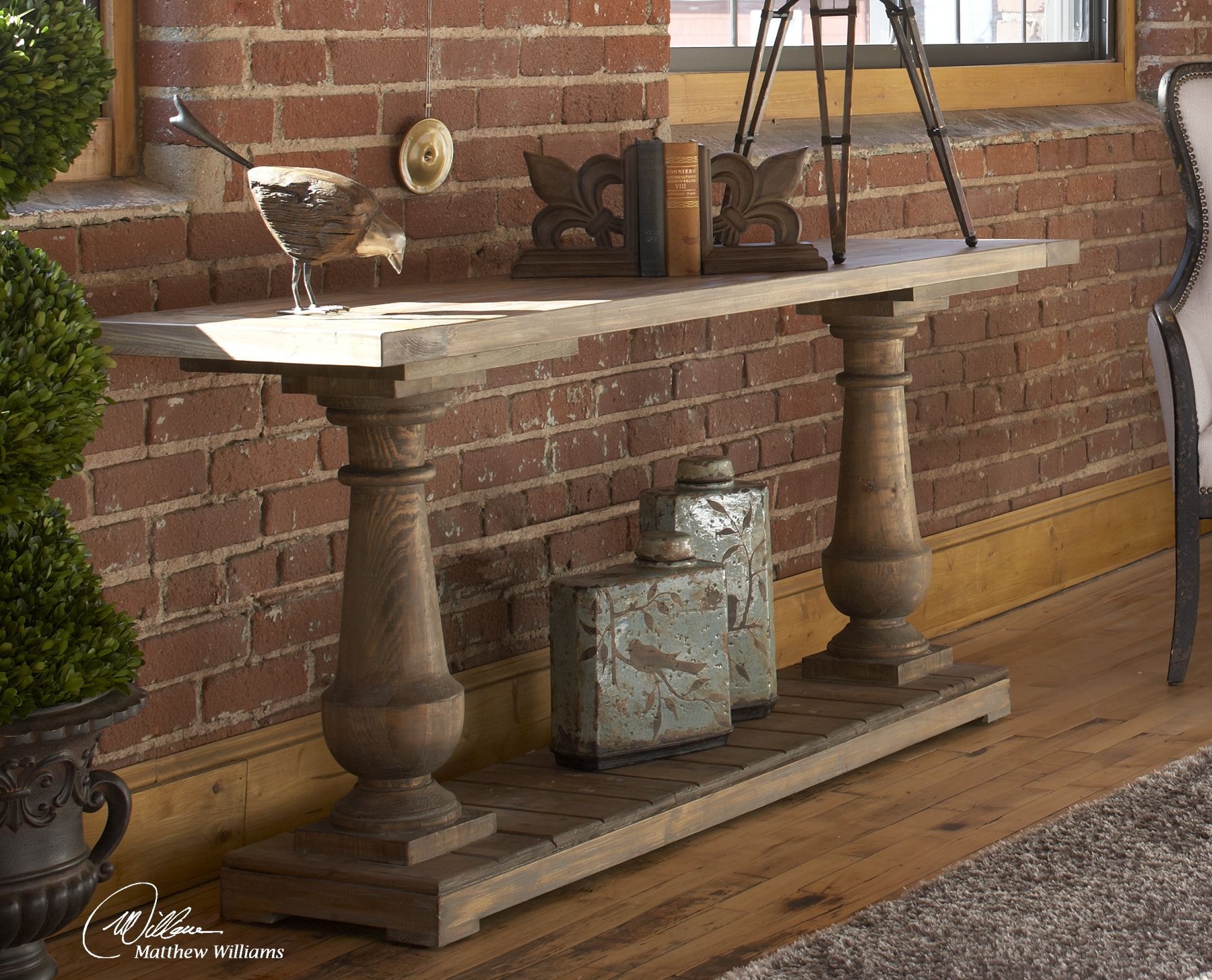 stratford rustic console table