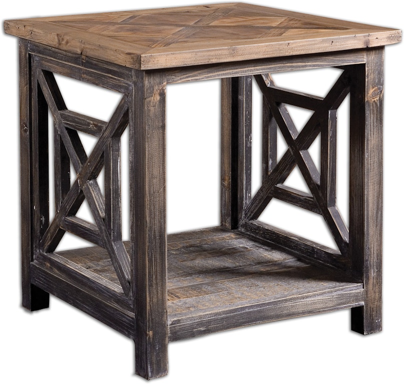 16+ Reclaimed Wood End Table