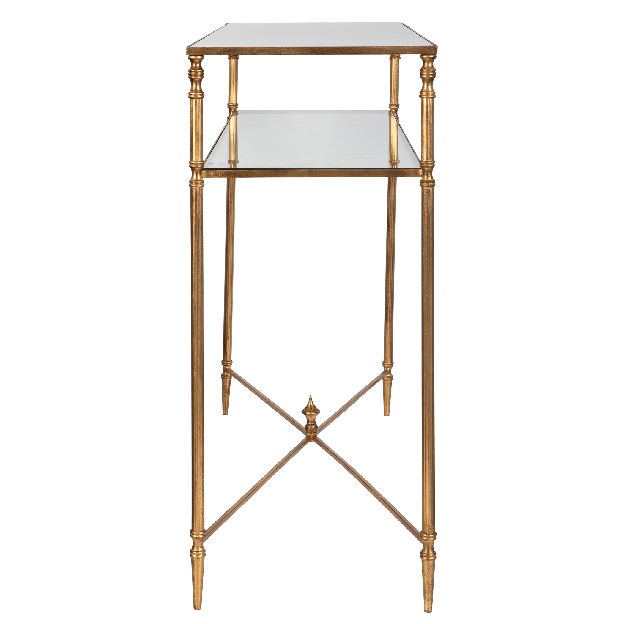 Uttermost 24278 Living Room Henzler Mirrored Glass Console Table