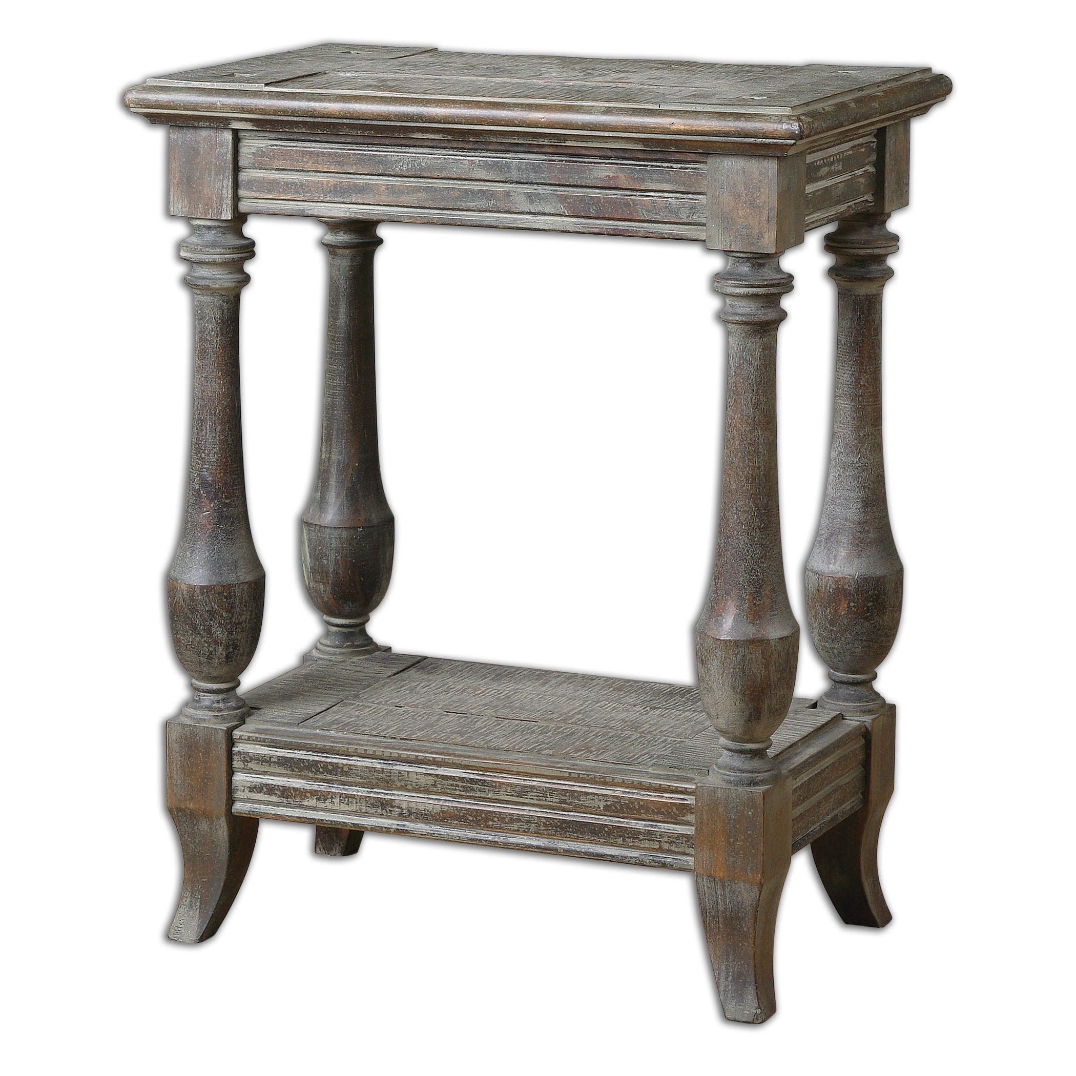 distressed accent tables