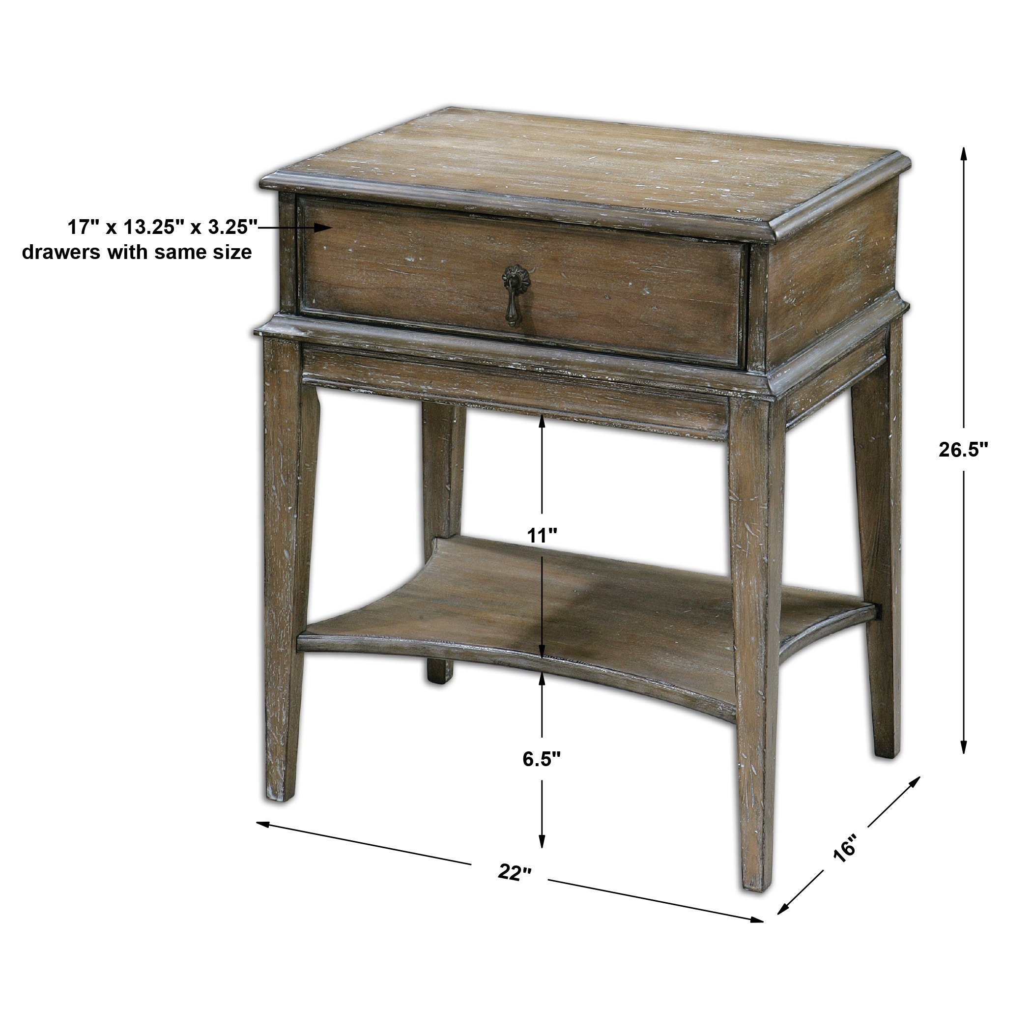 weathered end tables