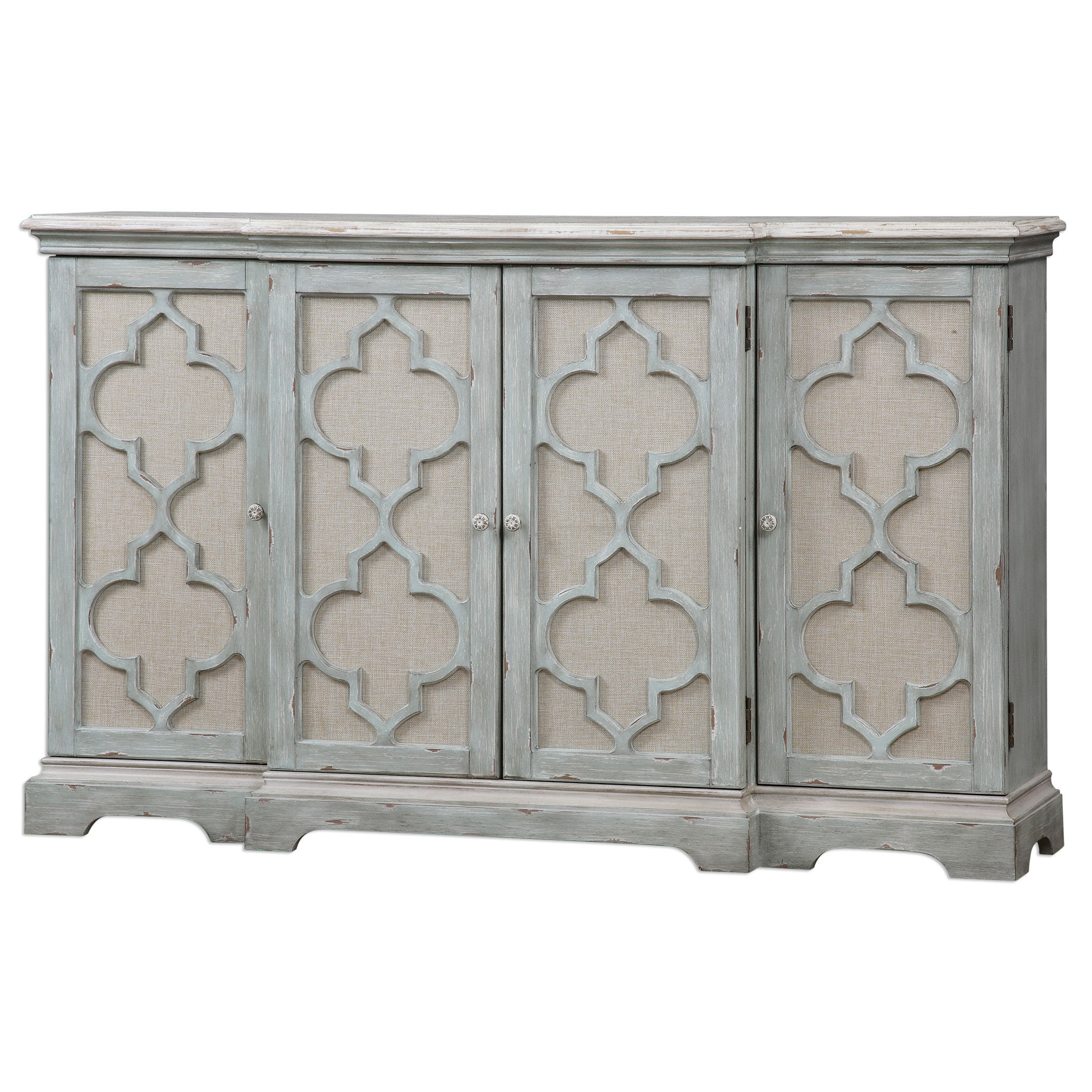 Uttermost Living Room Sophie 4 Door Grey Cabinet 24520 Matter