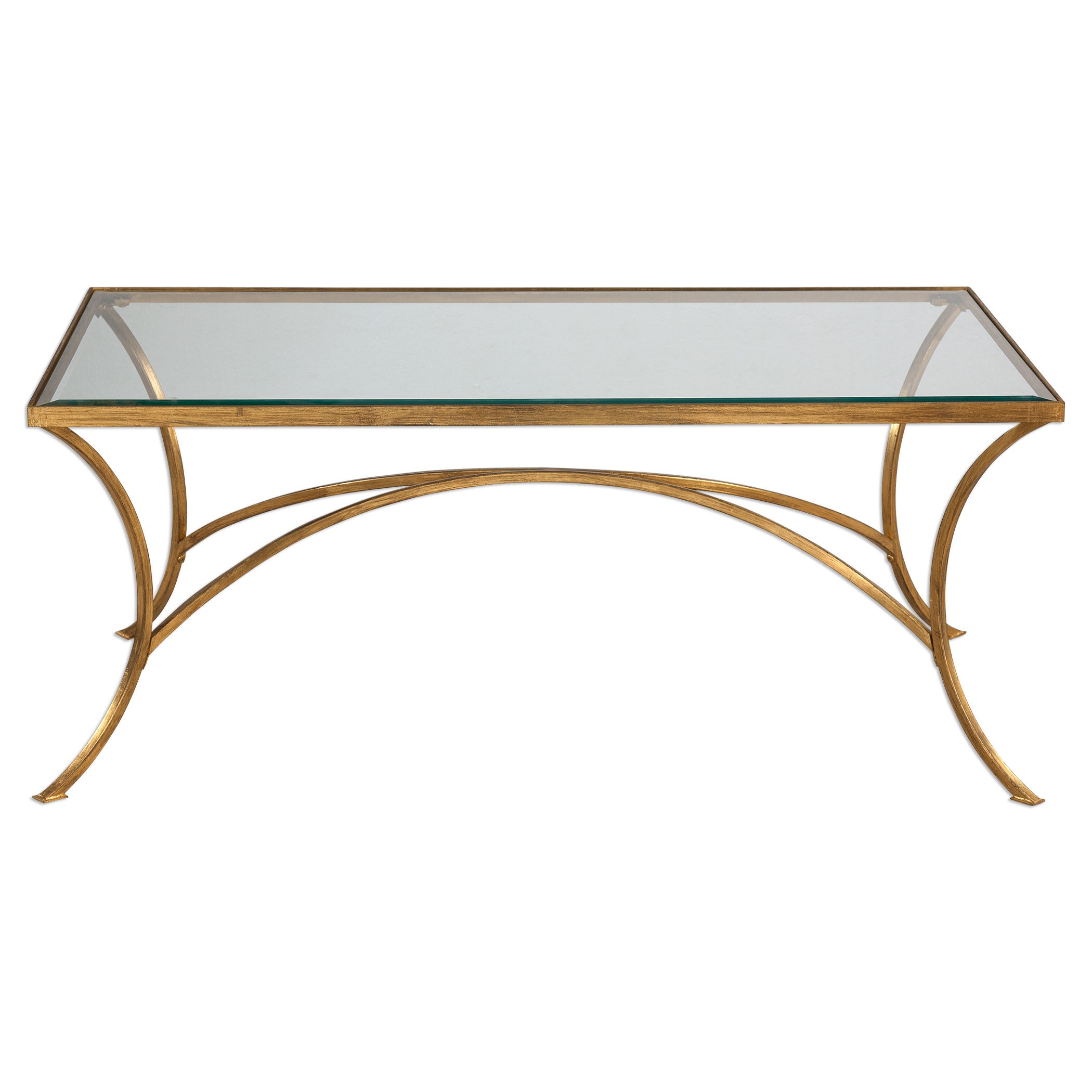 Uttermost gold on sale coffee table